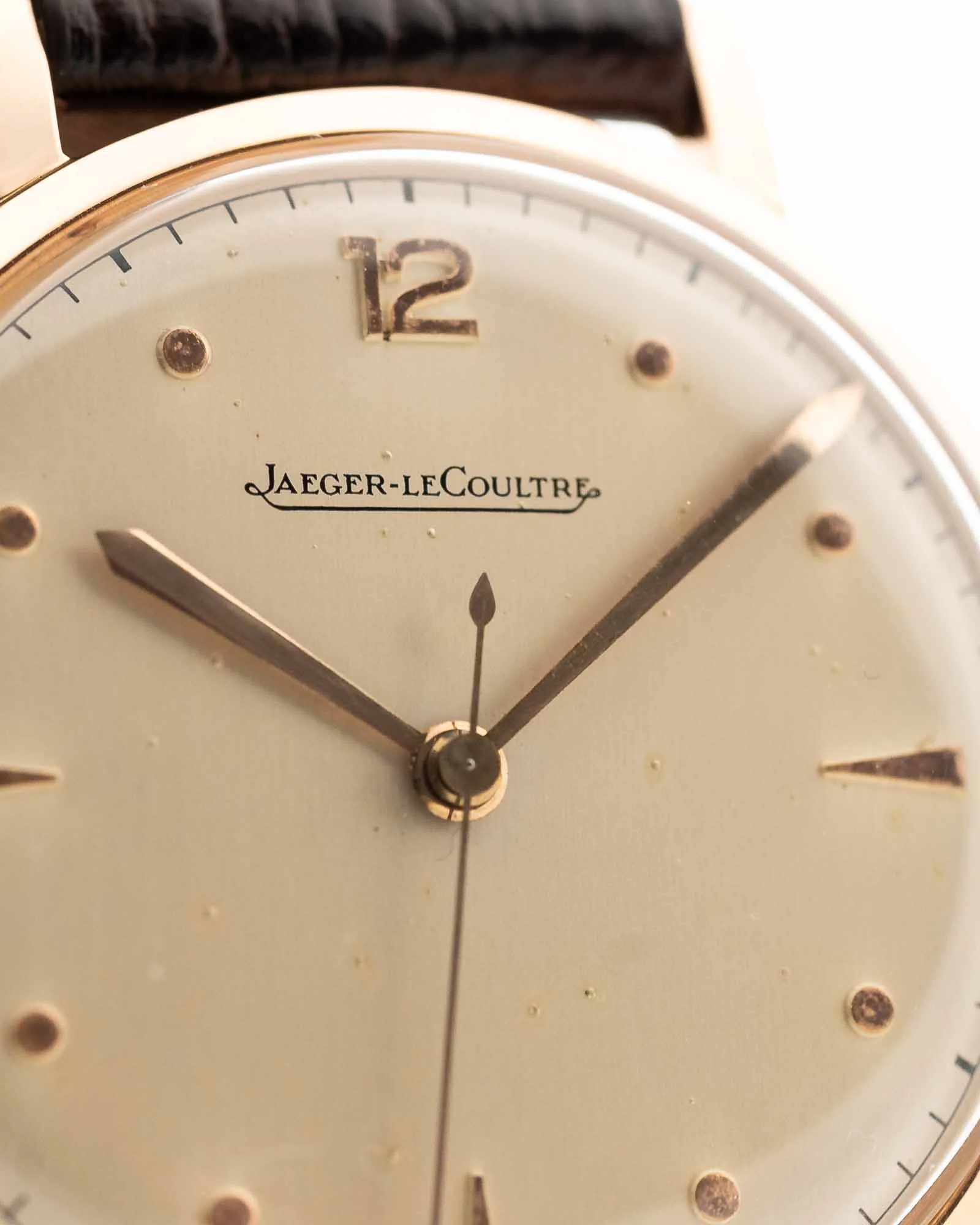 Jaeger LeCoultre Dress 18k Rose Sword 1950s - Image 4