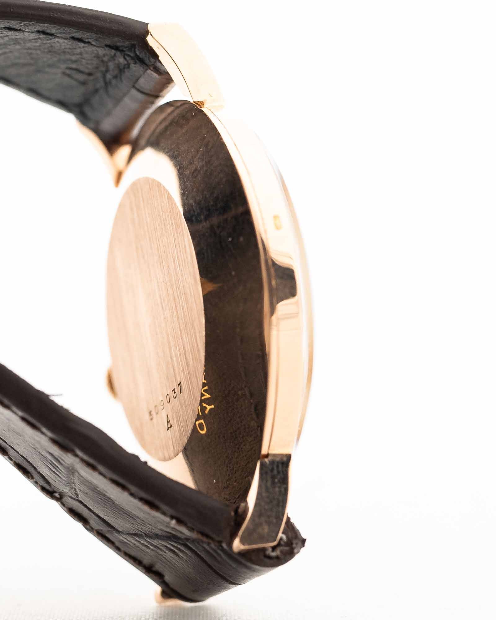 Jaeger LeCoultre Dress 18k Rose Sword 1950s - Image 8