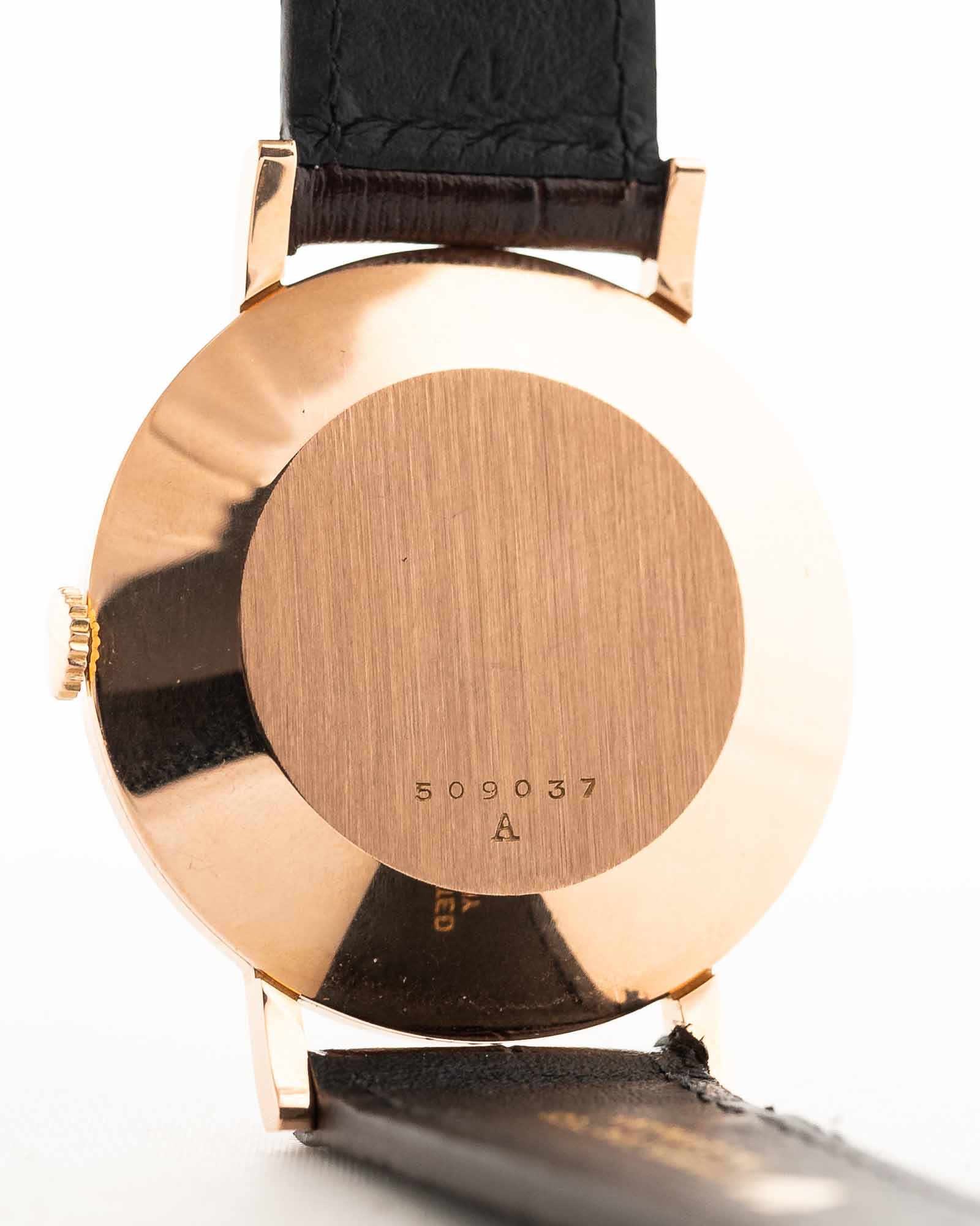 Jaeger LeCoultre Dress 18k Rose Sword 1950s - Image 9