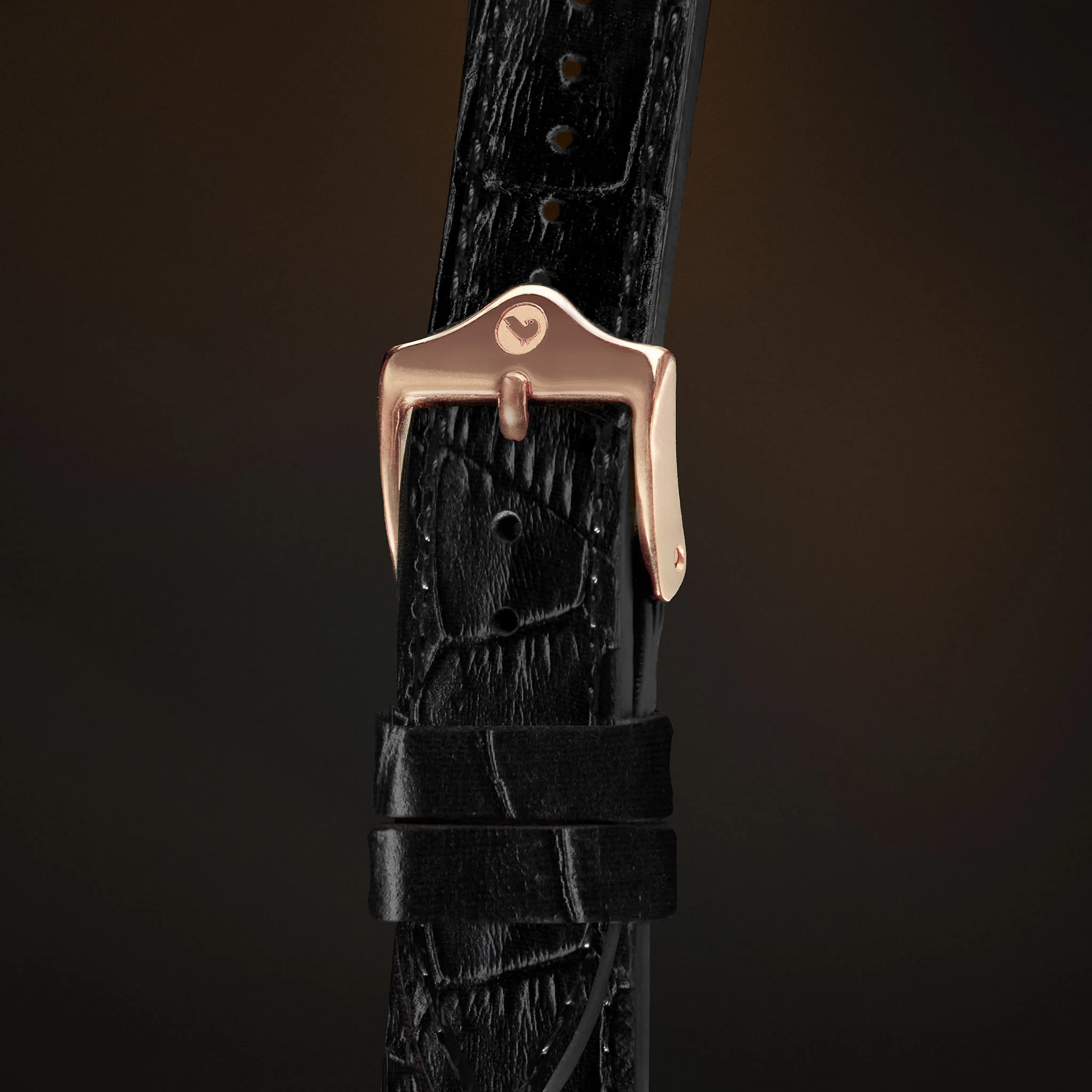 KARDINAL Alligator Embossed Leather Watch Strap - Image 11