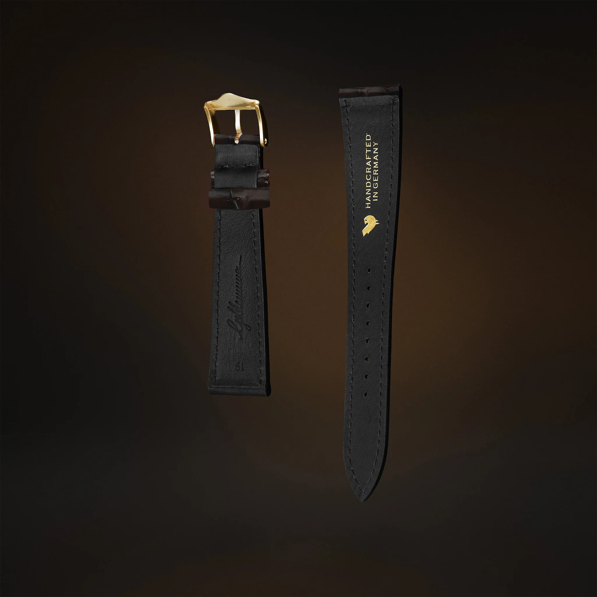 KARDINAL Alligator Embossed Leather Watch Strap - Image 14