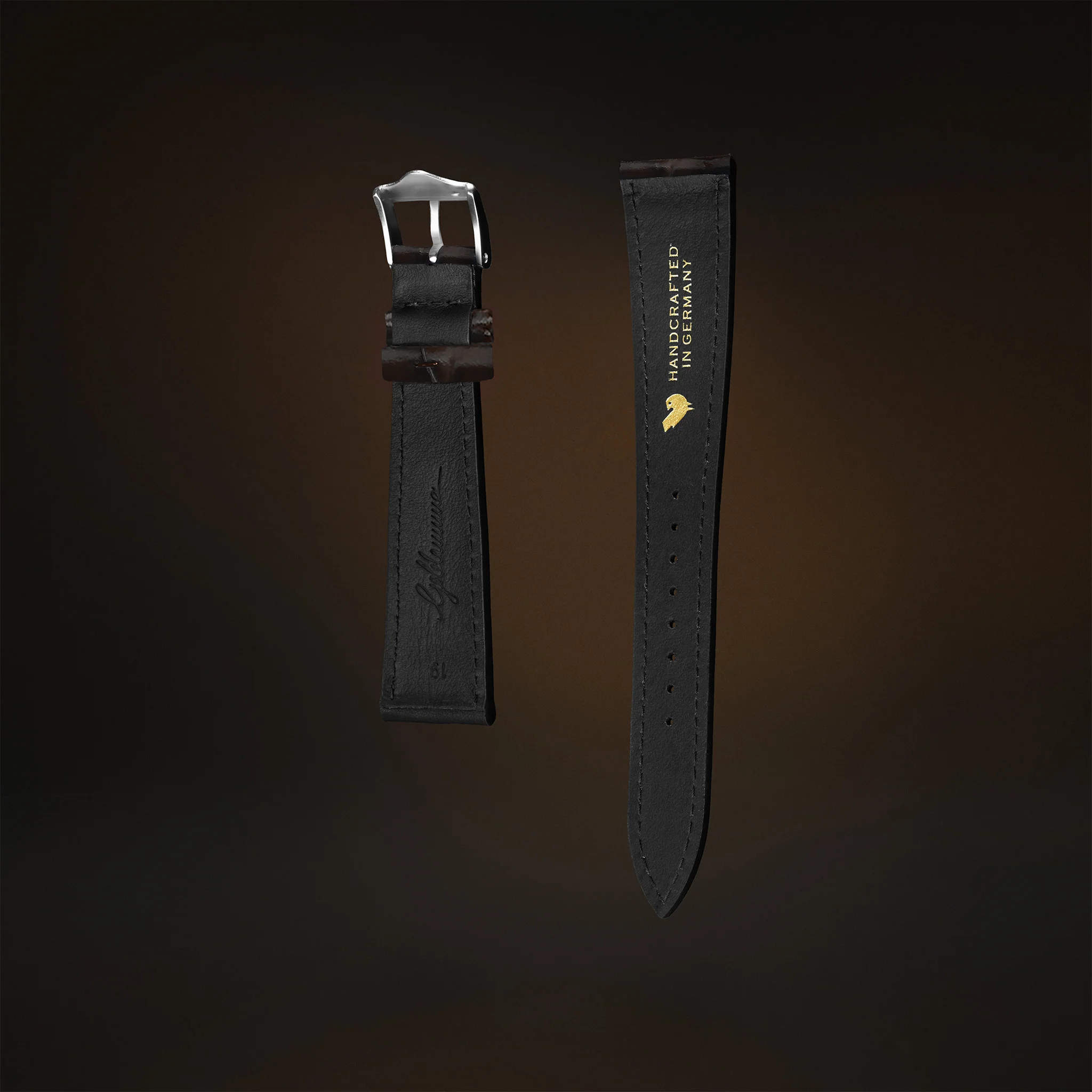 KARDINAL Alligator Embossed Leather Watch Strap - Image 16