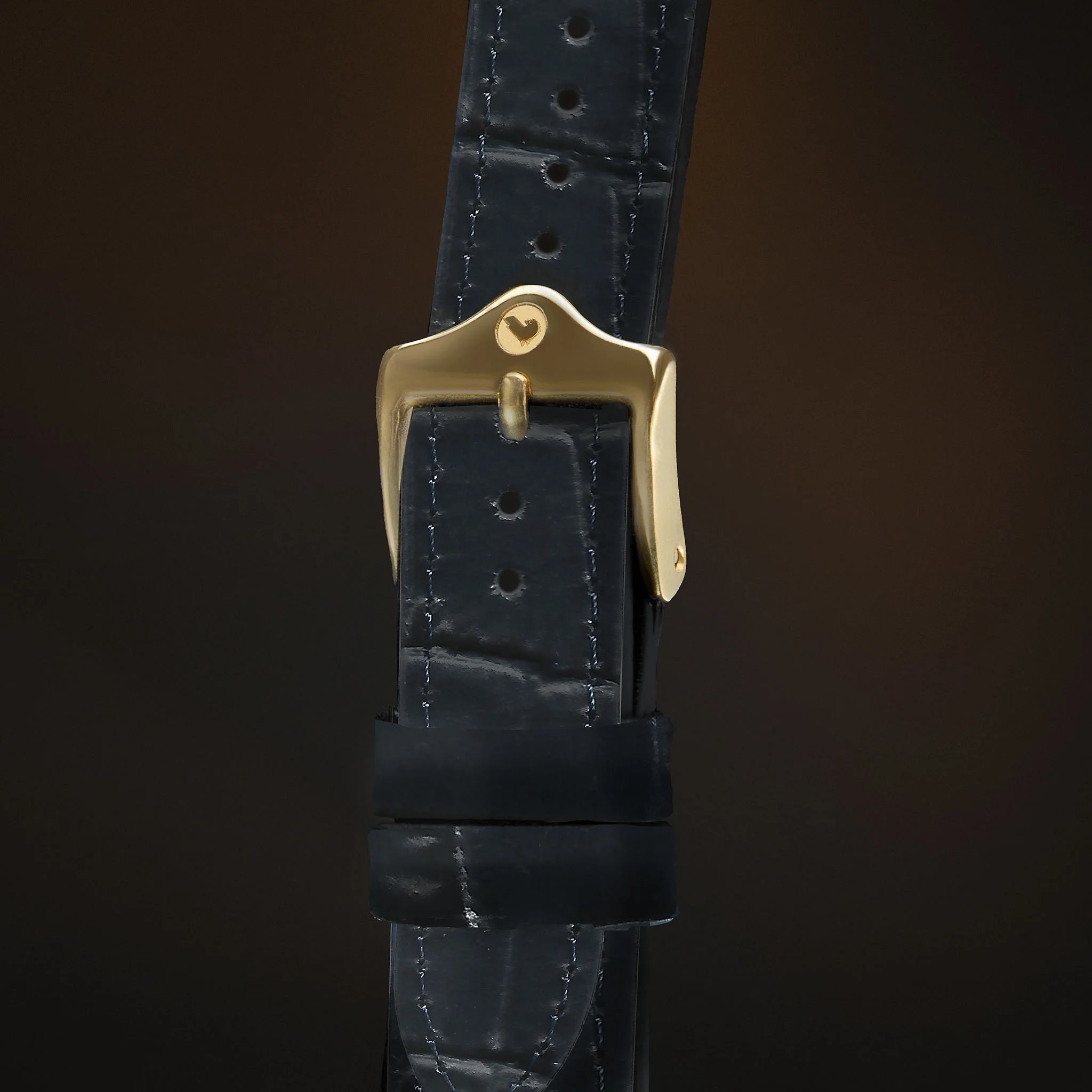 KARDINAL Alligator Embossed Leather Watch Strap - Image 23