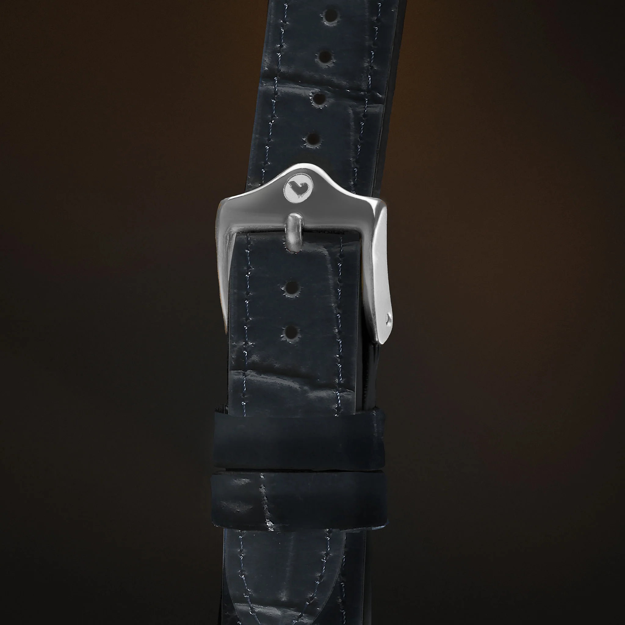 KARDINAL Alligator Embossed Leather Watch Strap - Image 27