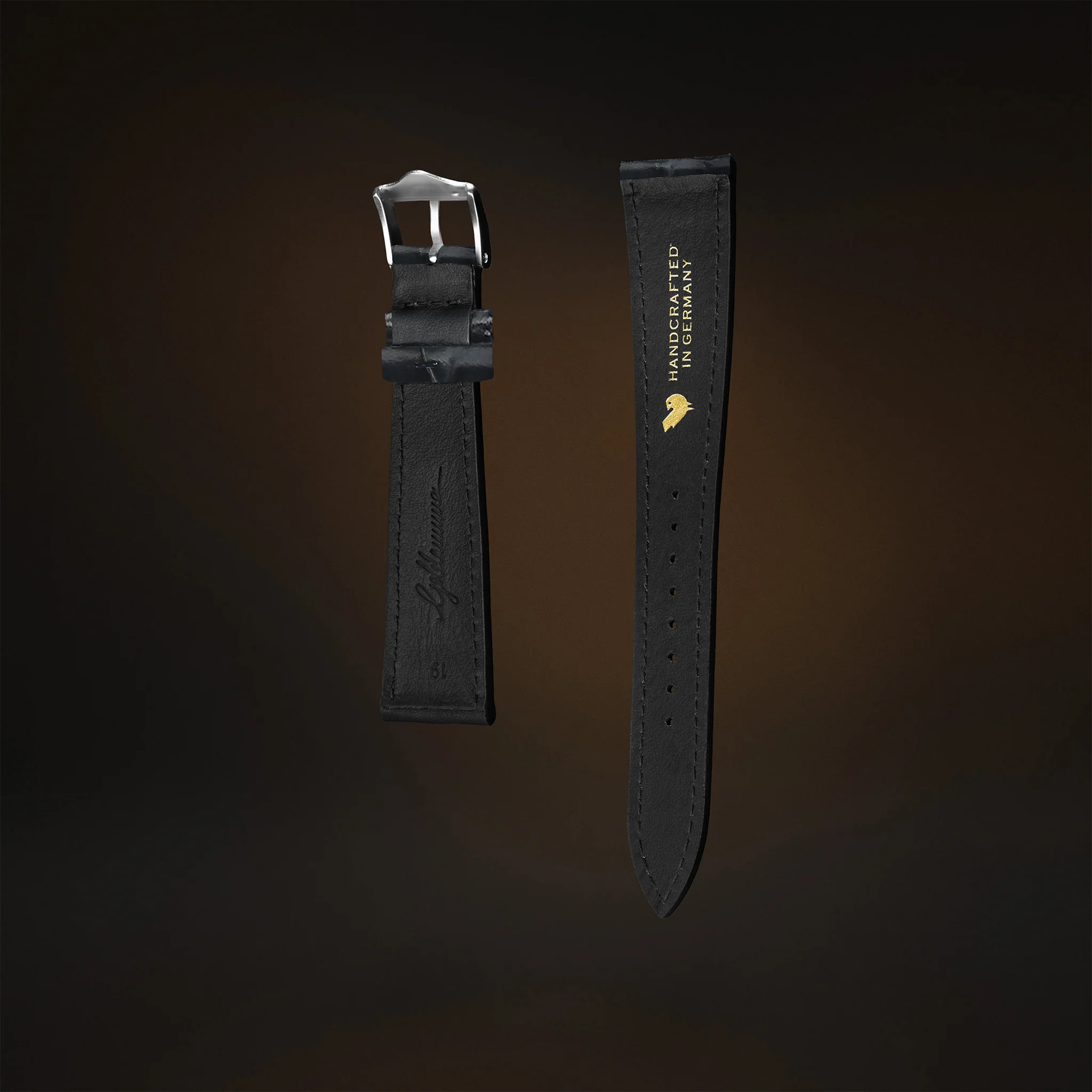 KARDINAL Alligator Embossed Leather Watch Strap - Image 29