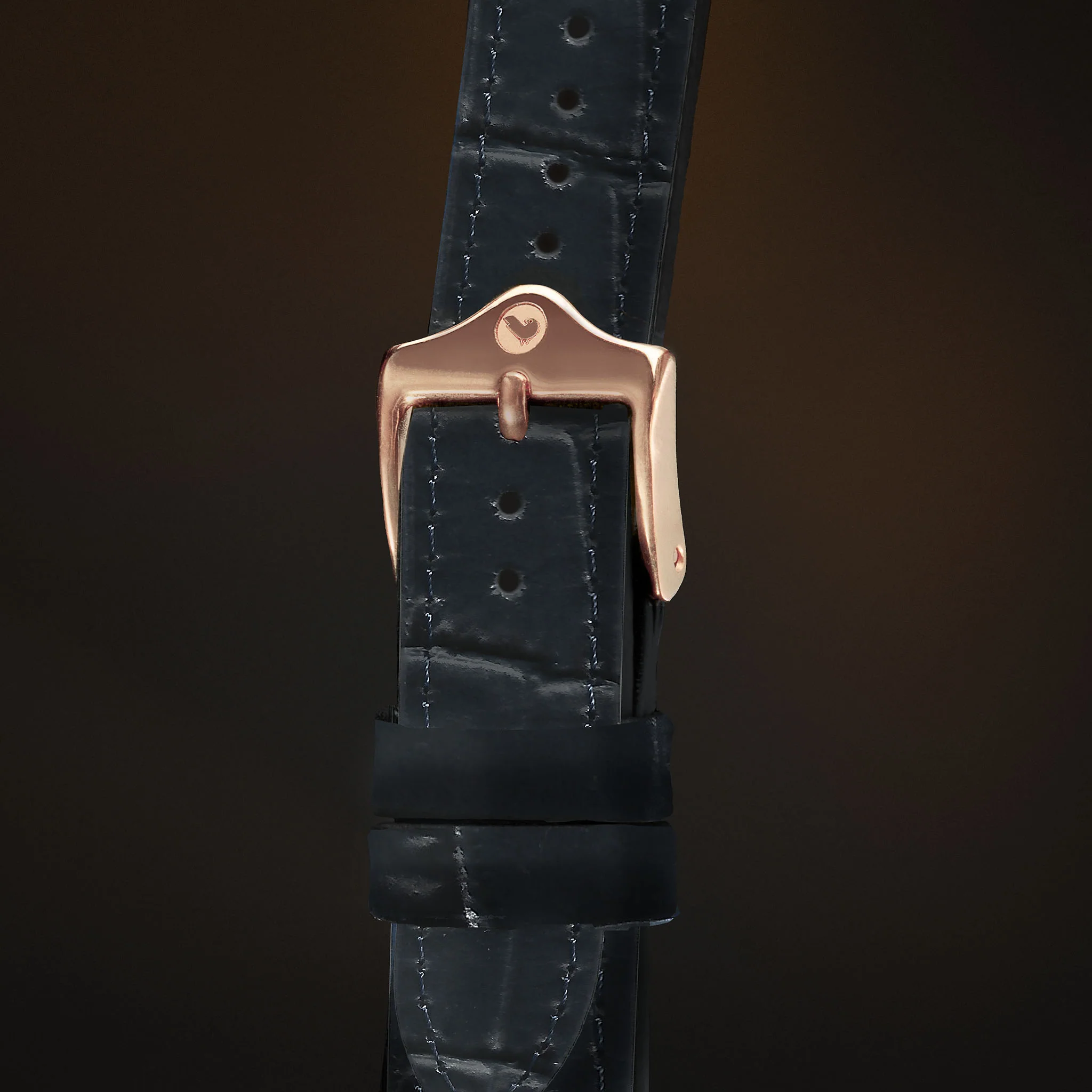 KARDINAL Alligator Embossed Leather Watch Strap - Image 31