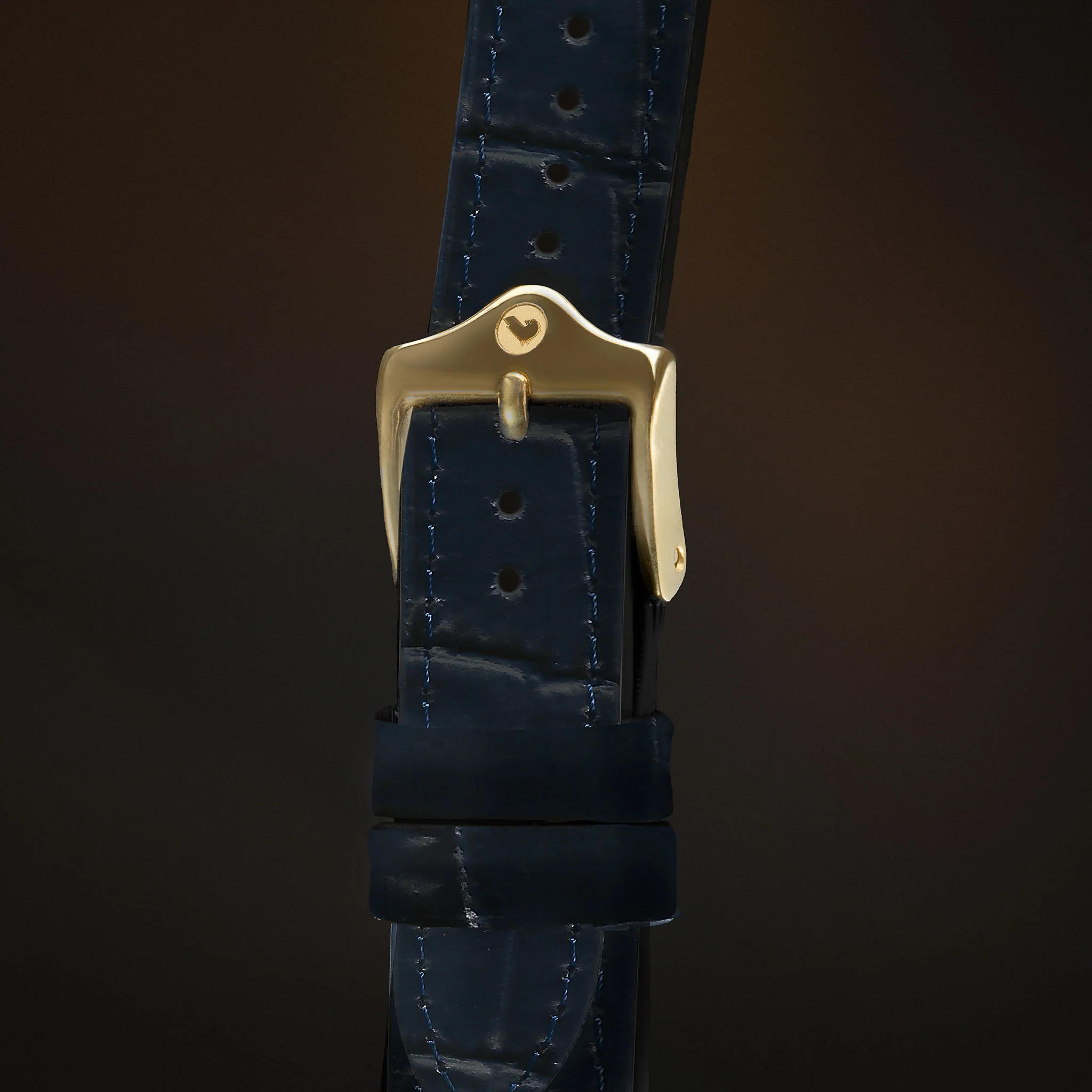KARDINAL Alligator Embossed Leather Watch Strap - Image 38
