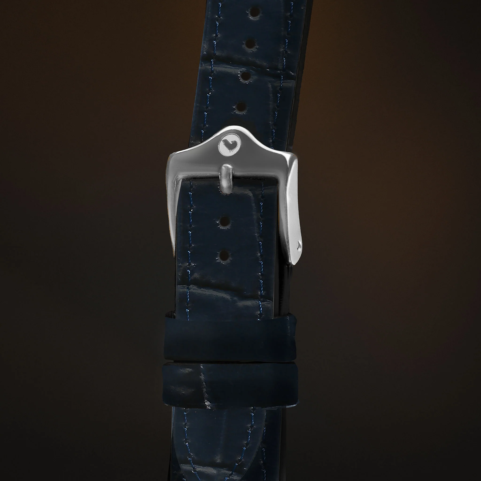 KARDINAL Alligator Embossed Leather Watch Strap - Image 39