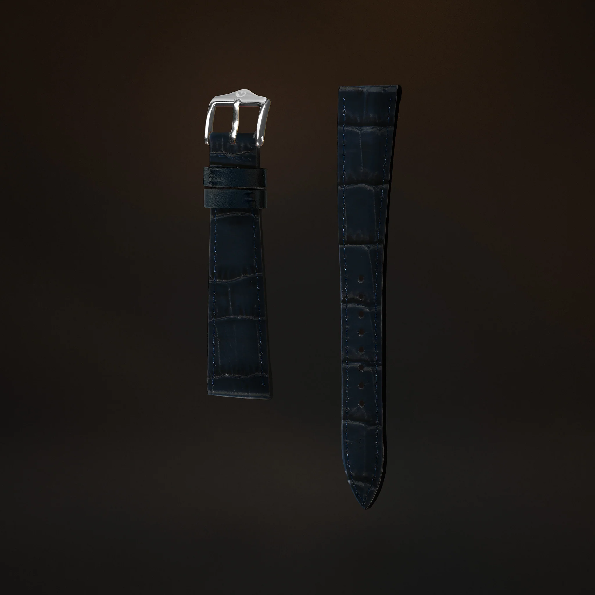 KARDINAL Alligator Embossed Leather Watch Strap - Image 40