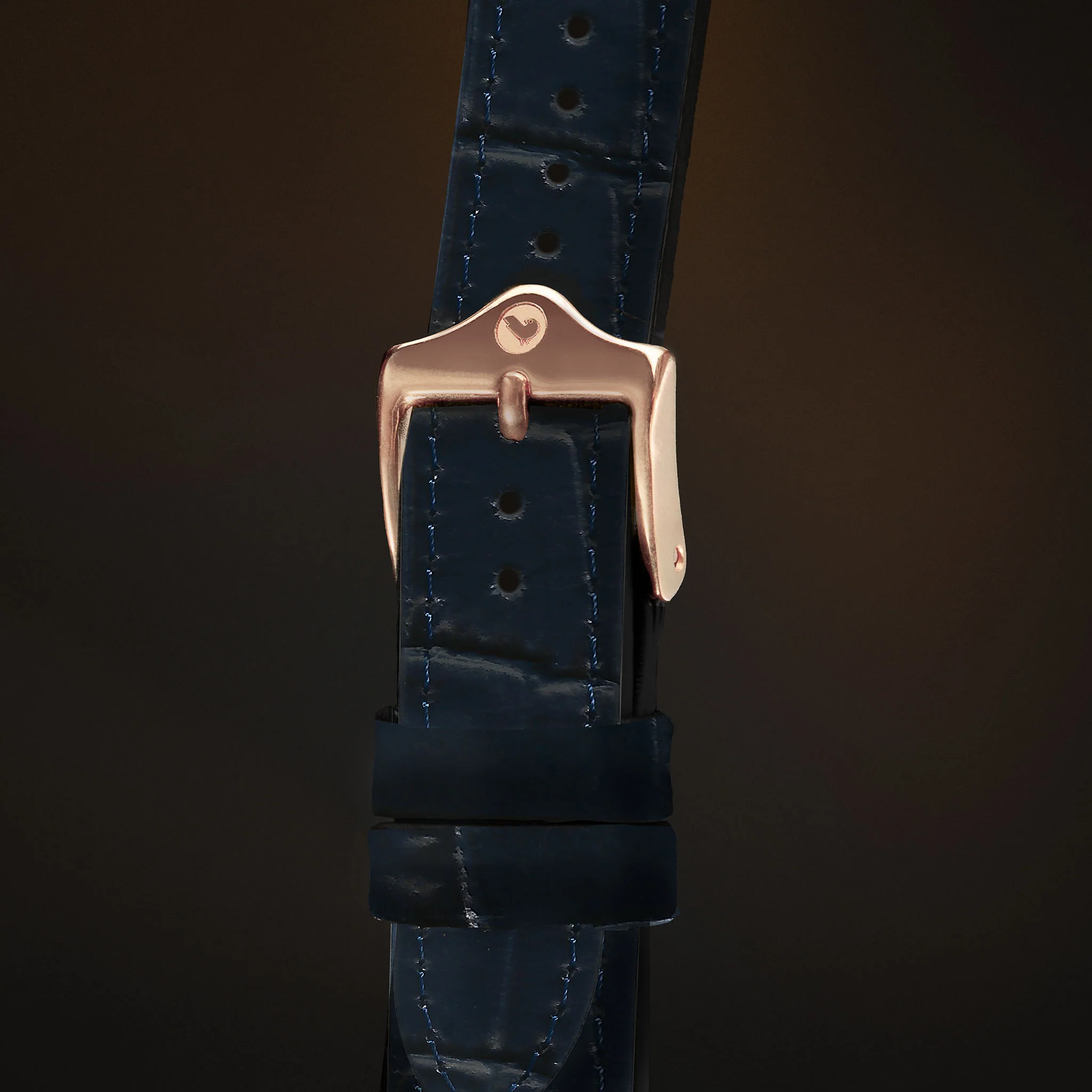 KARDINAL Alligator Embossed Leather Watch Strap - Image 43