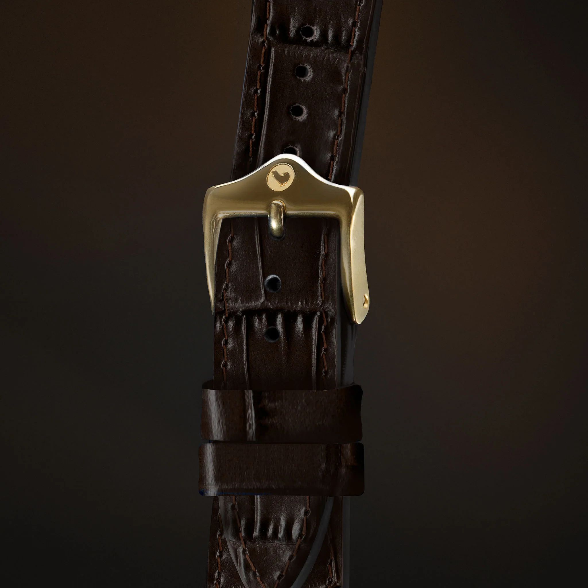 KARDINAL Alligator Embossed Leather Watch Strap - Image 47