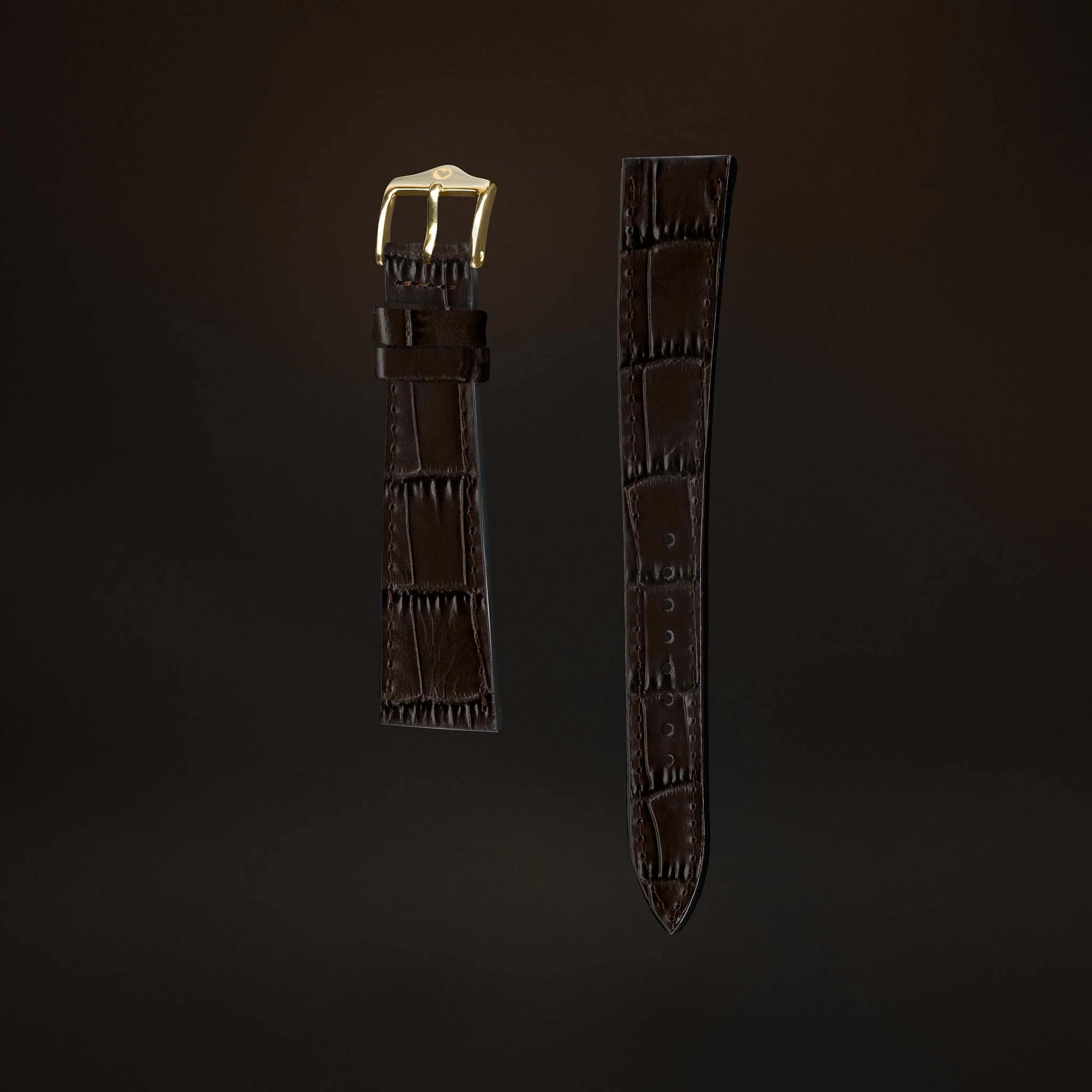 KARDINAL Alligator Embossed Leather Watch Strap - Image 49