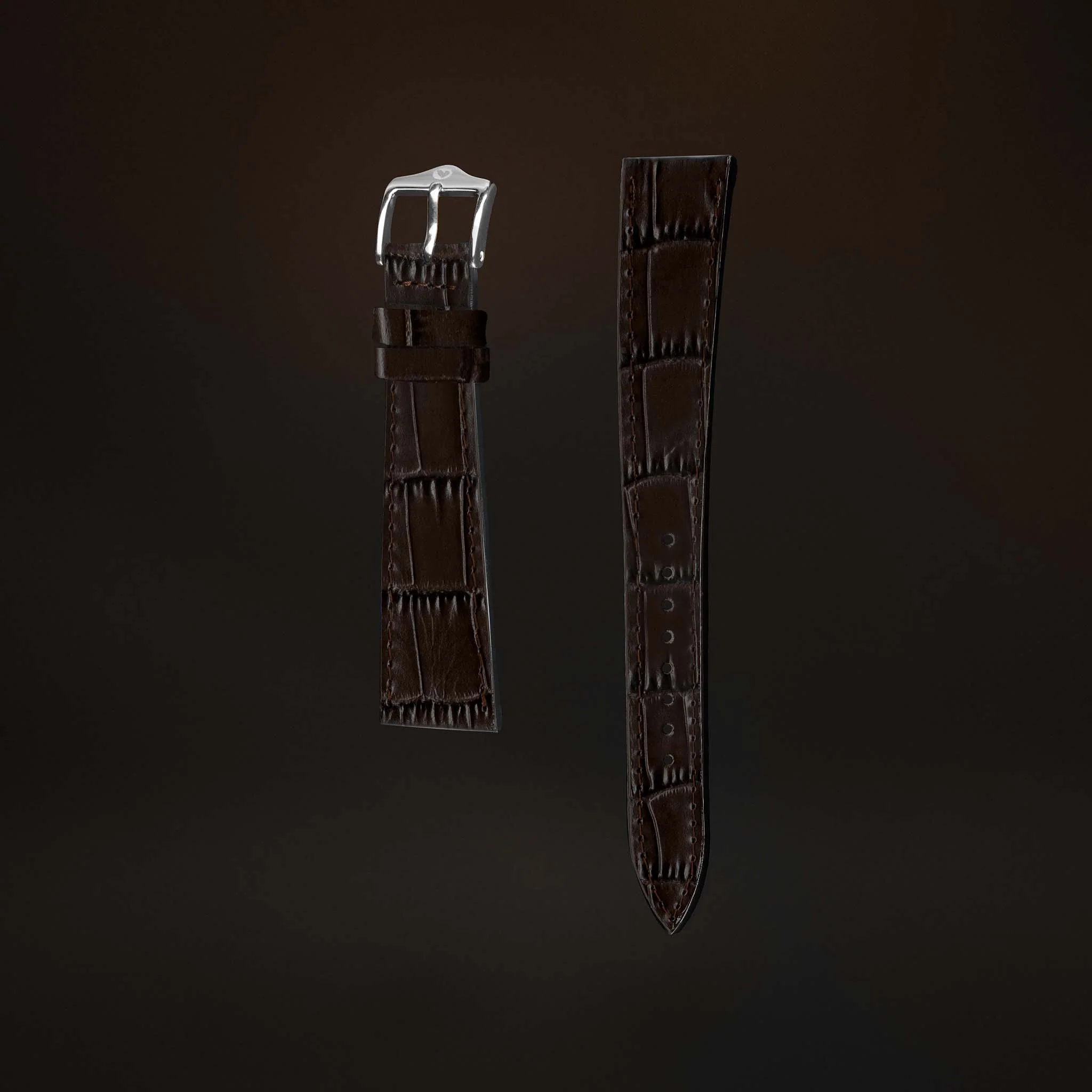 KARDINAL Alligator Embossed Leather Watch Strap - Image 50