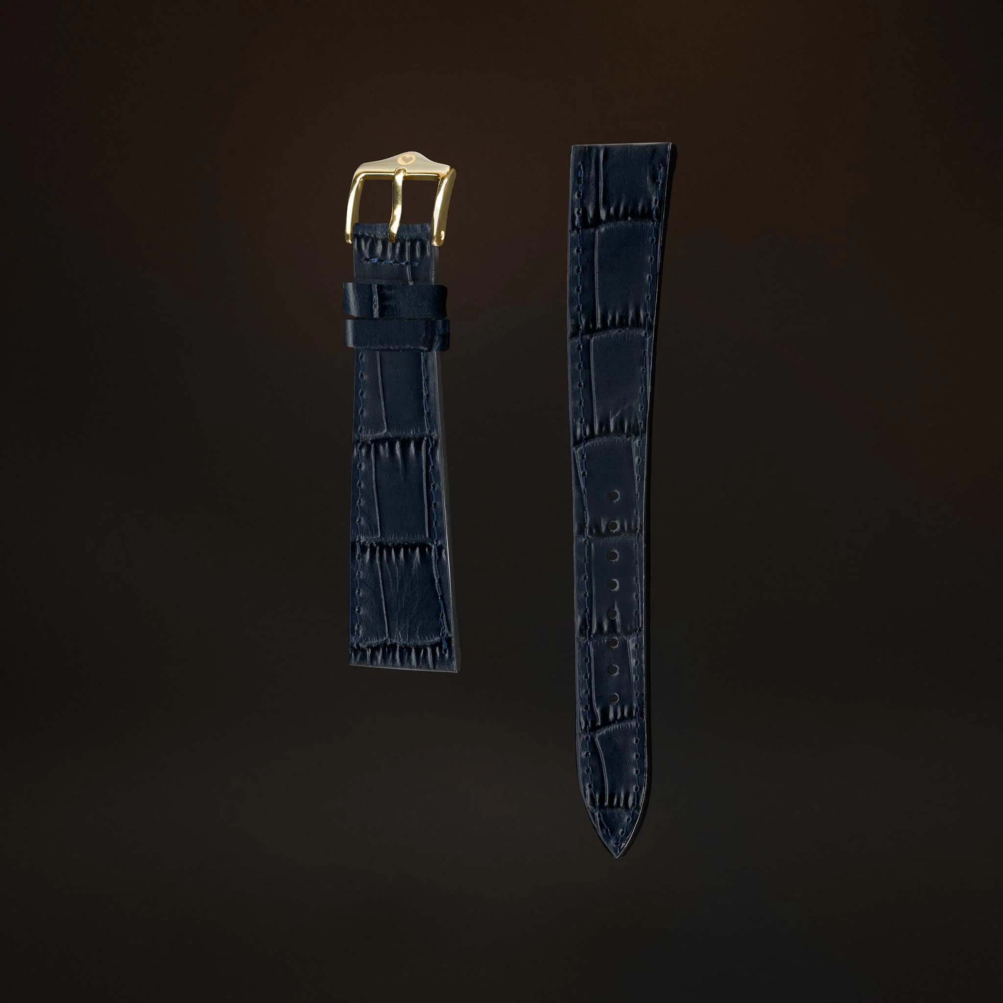 KARDINAL Alligator Embossed Leather Watch Strap - Image 58