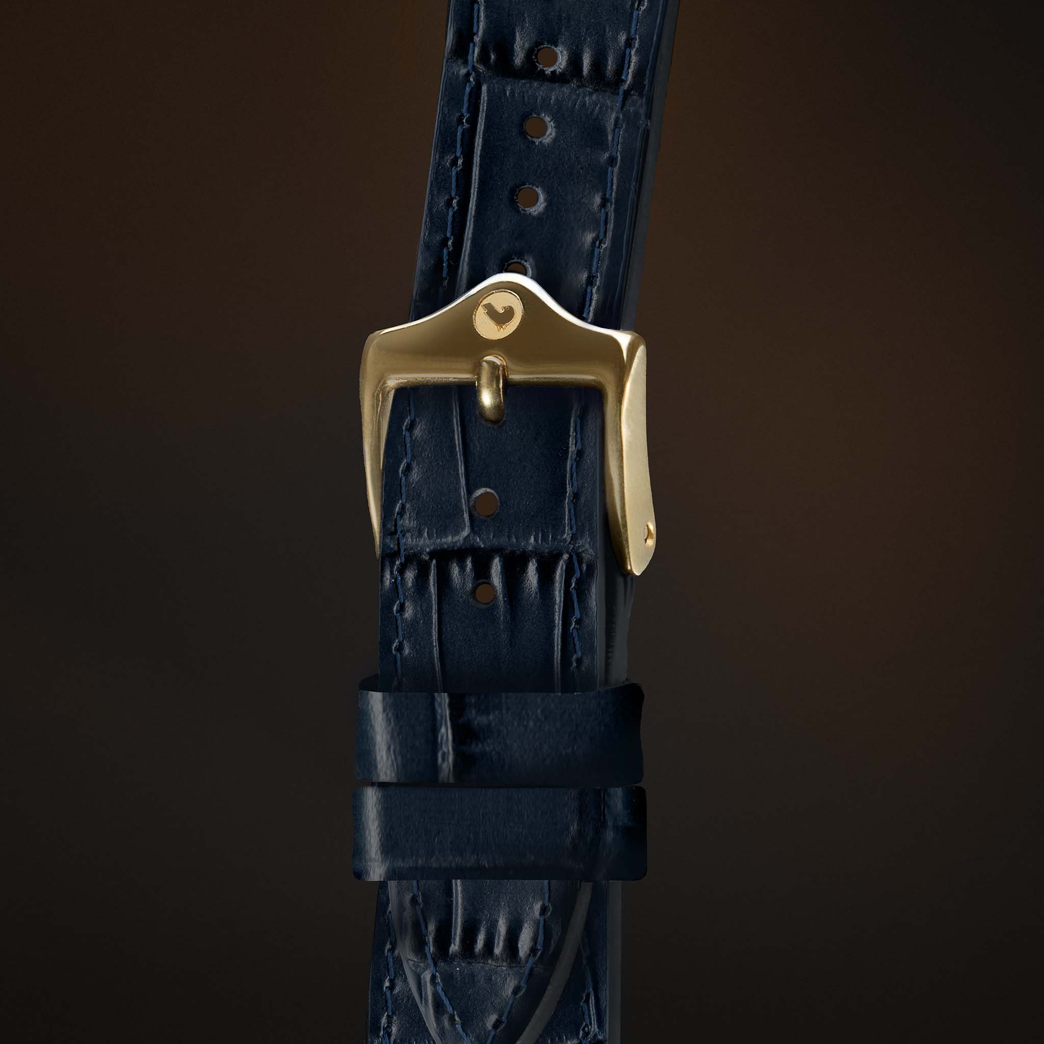 KARDINAL Alligator Embossed Leather Watch Strap - Image 59