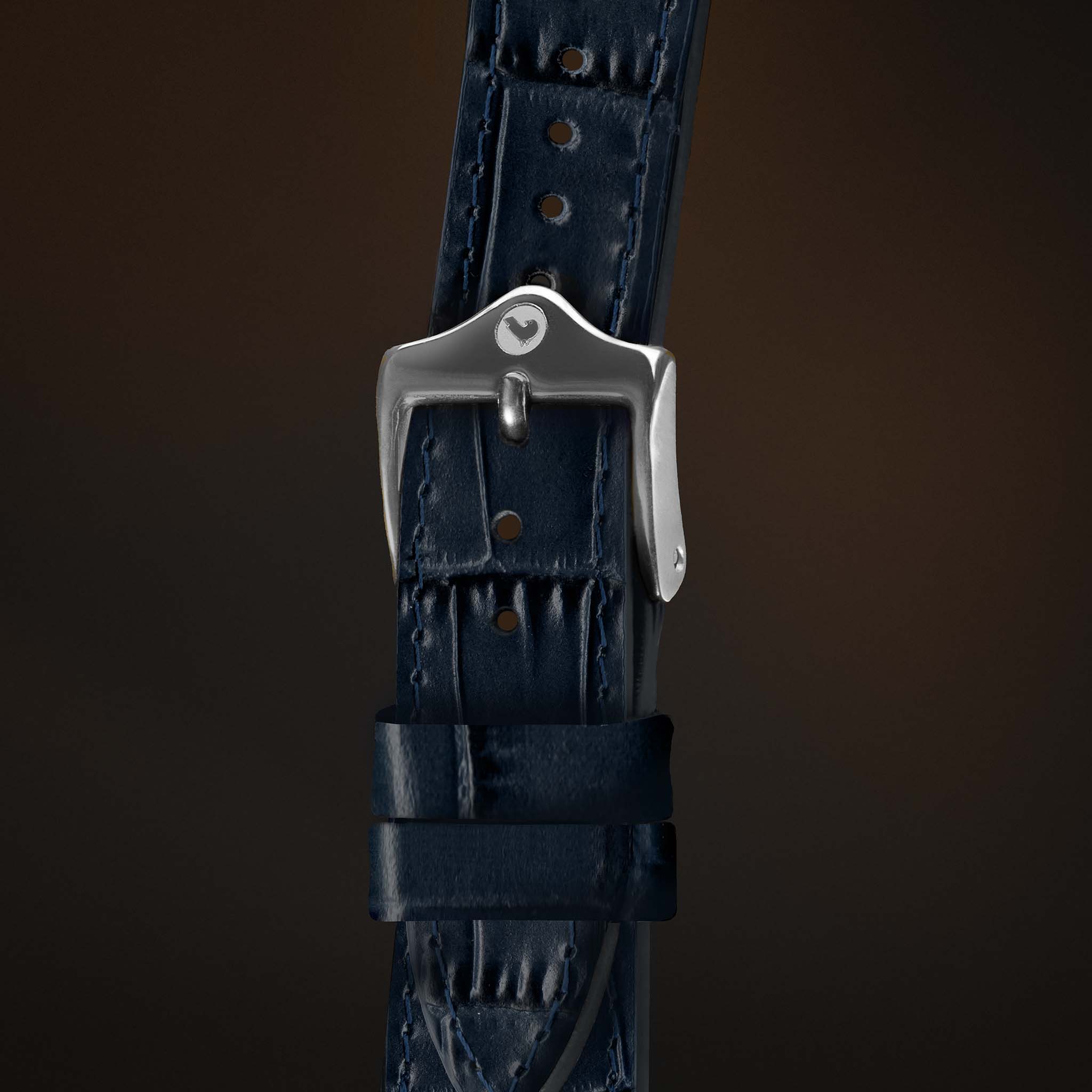 KARDINAL Alligator Embossed Leather Watch Strap - Image 60