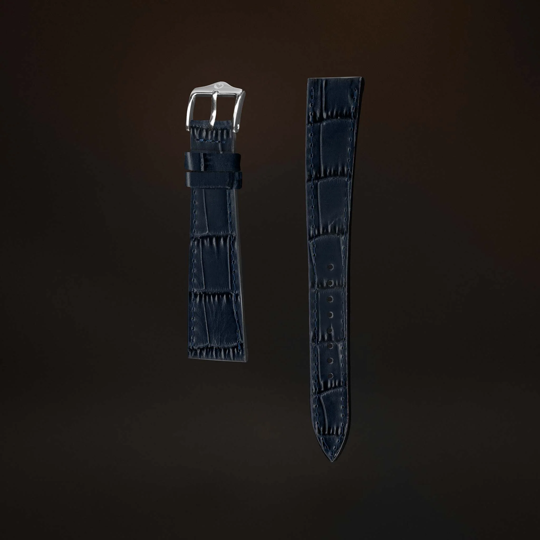 KARDINAL Alligator Embossed Leather Watch Strap - Image 61