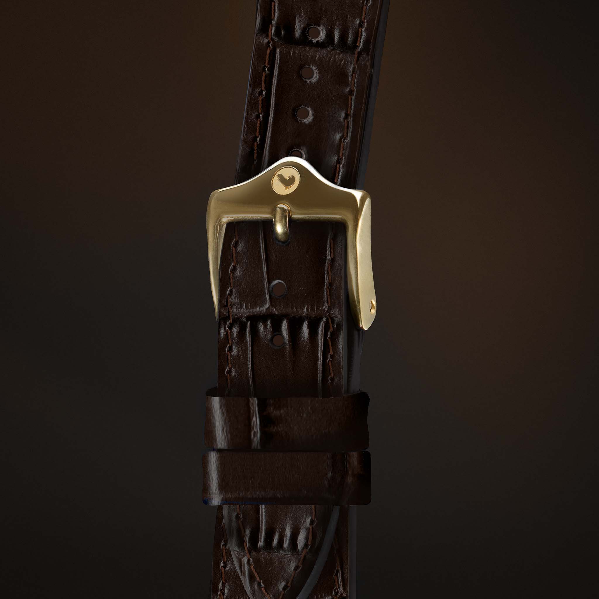 KARDINAL Alligator Embossed Leather Watch Strap - Image 66
