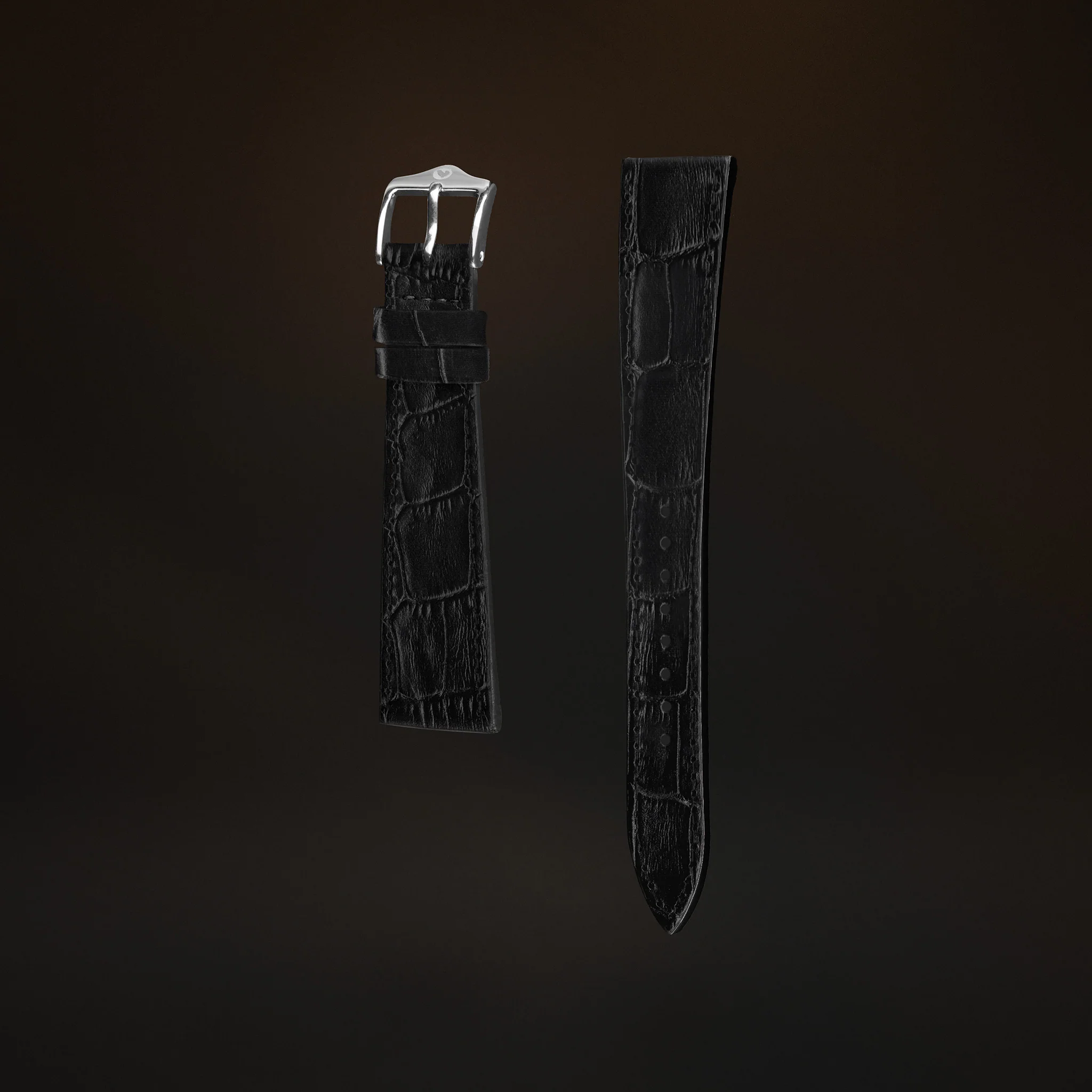 KARDINAL Alligator Embossed Leather Watch Strap - Image 7