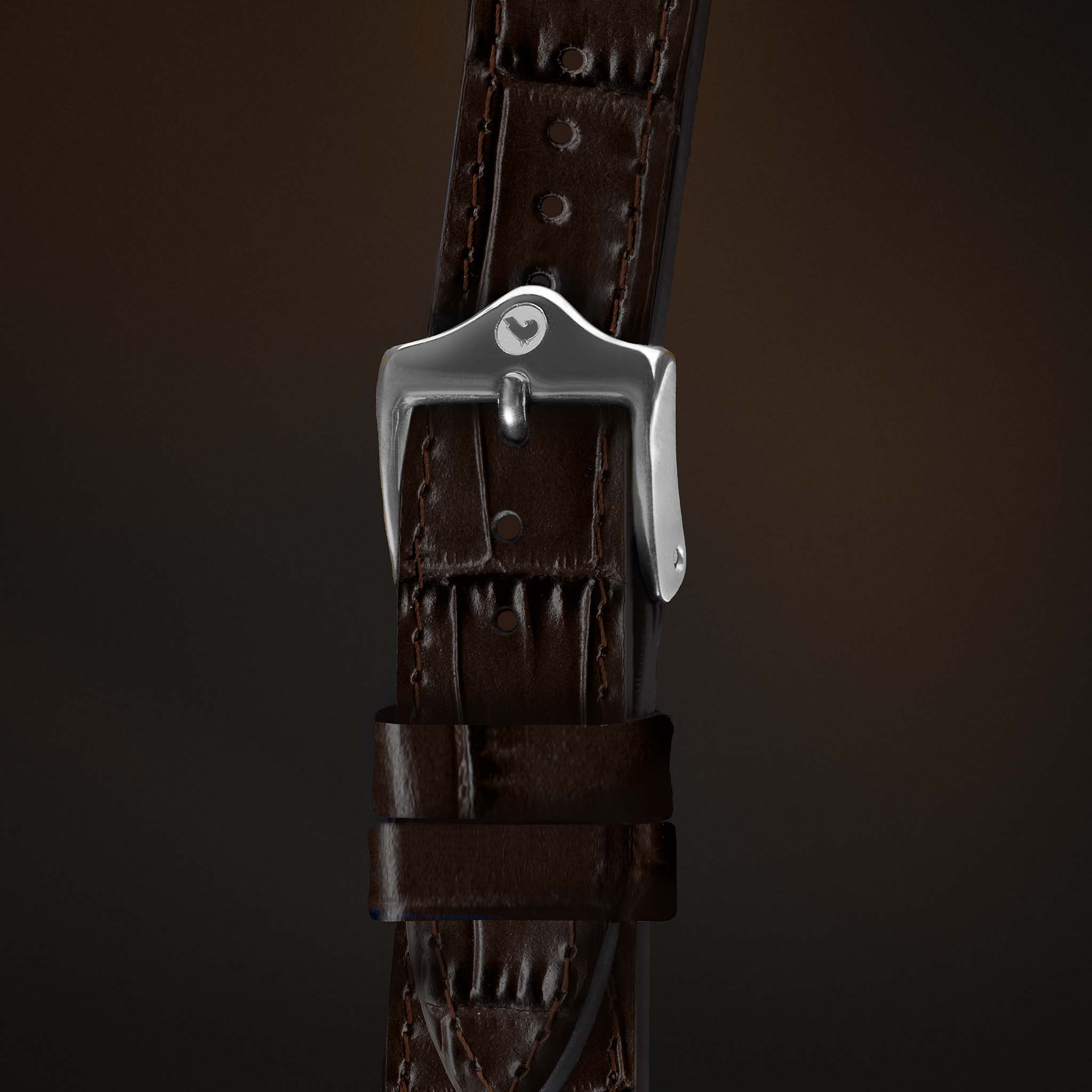 KARDINAL Alligator Embossed Leather Watch Strap - Image 70