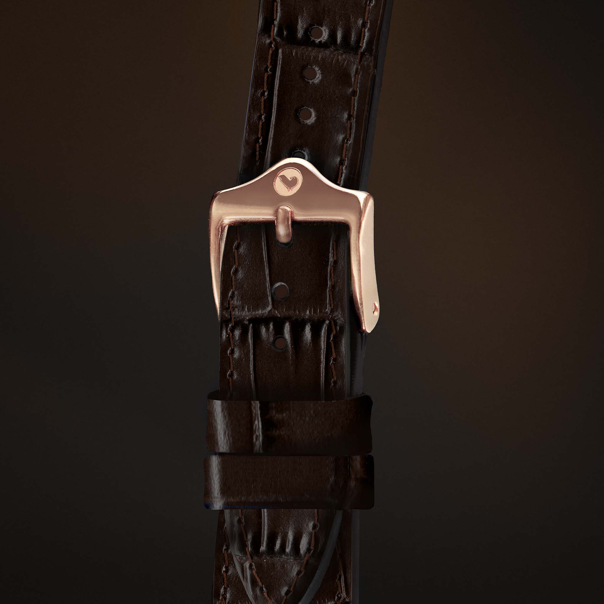 KARDINAL Alligator Embossed Leather Watch Strap - Image 74