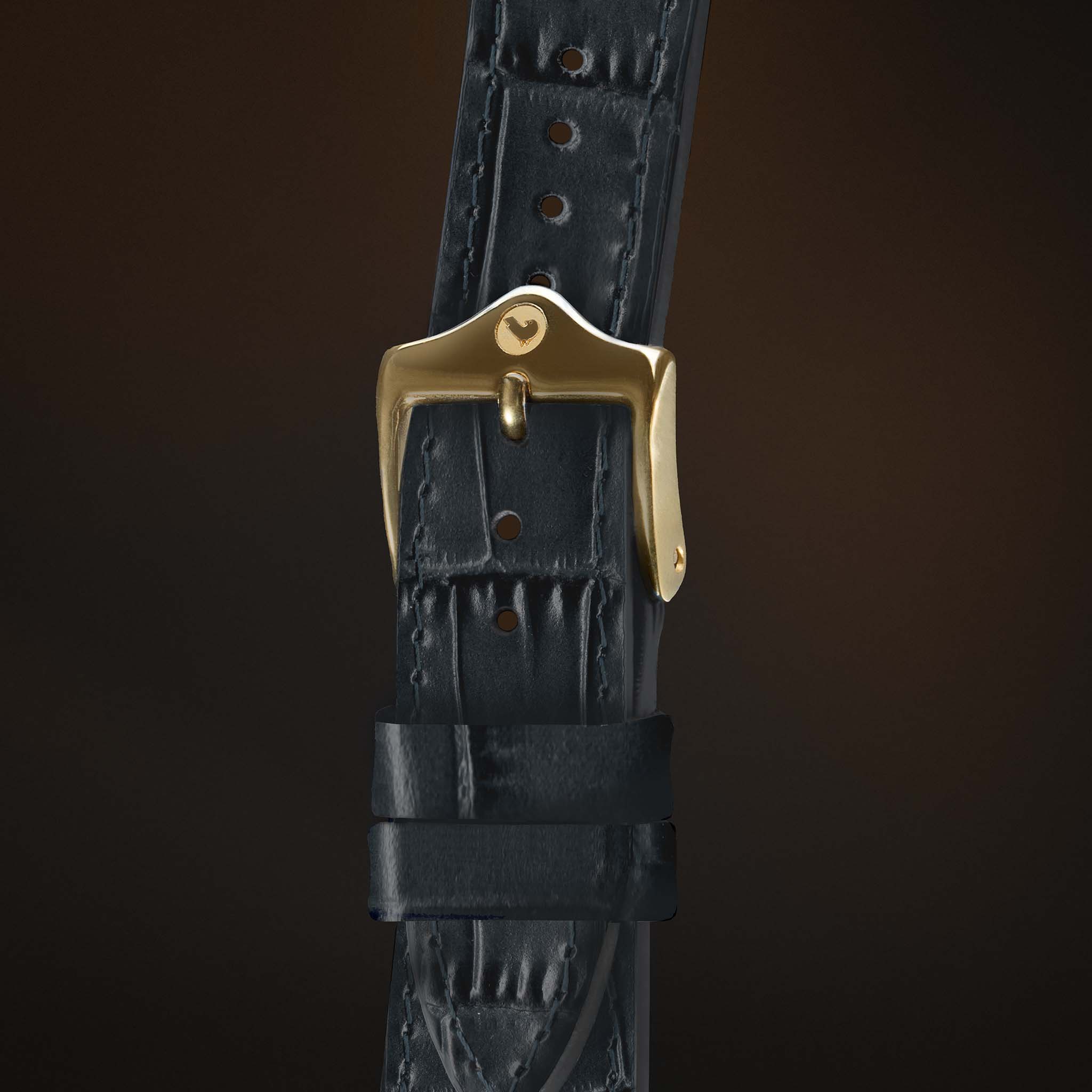 KARDINAL Alligator Embossed Leather Watch Strap - Image 78