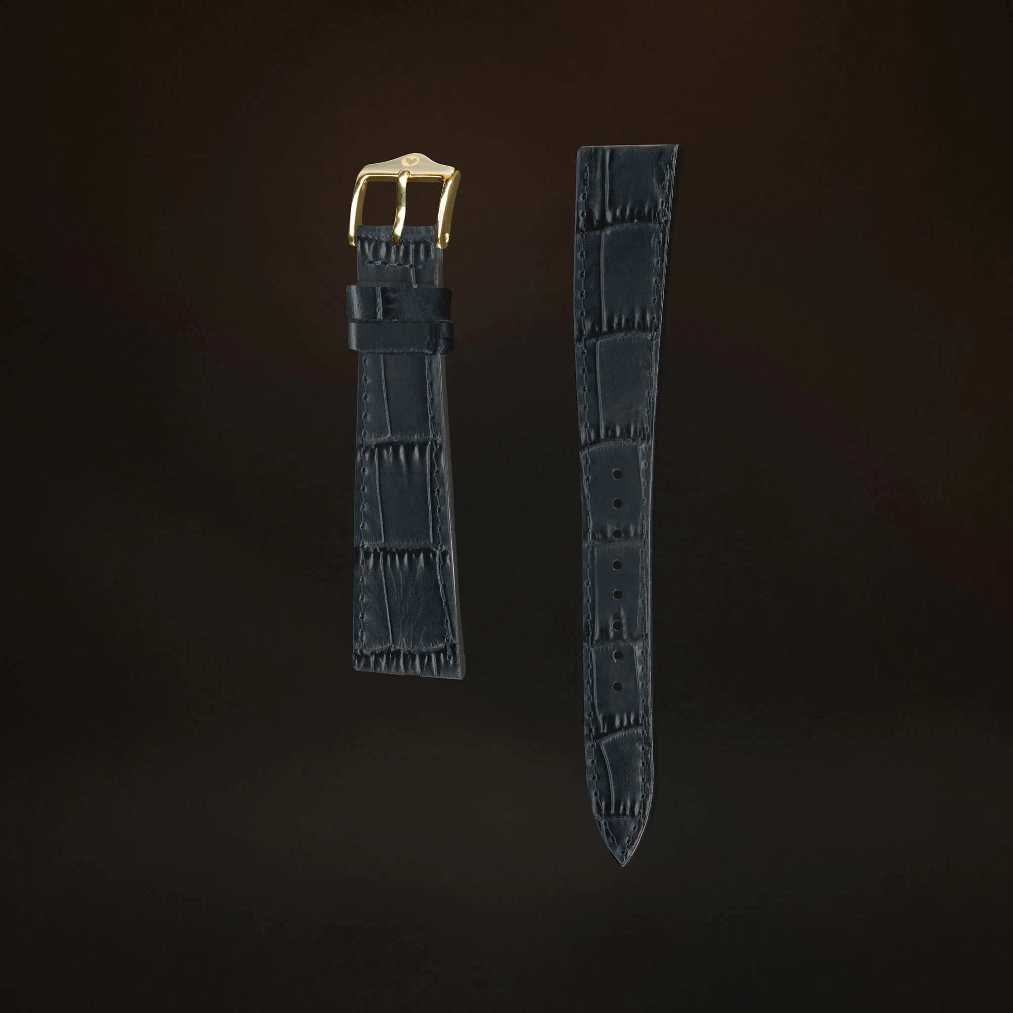 KARDINAL Alligator Embossed Leather Watch Strap - Image 79