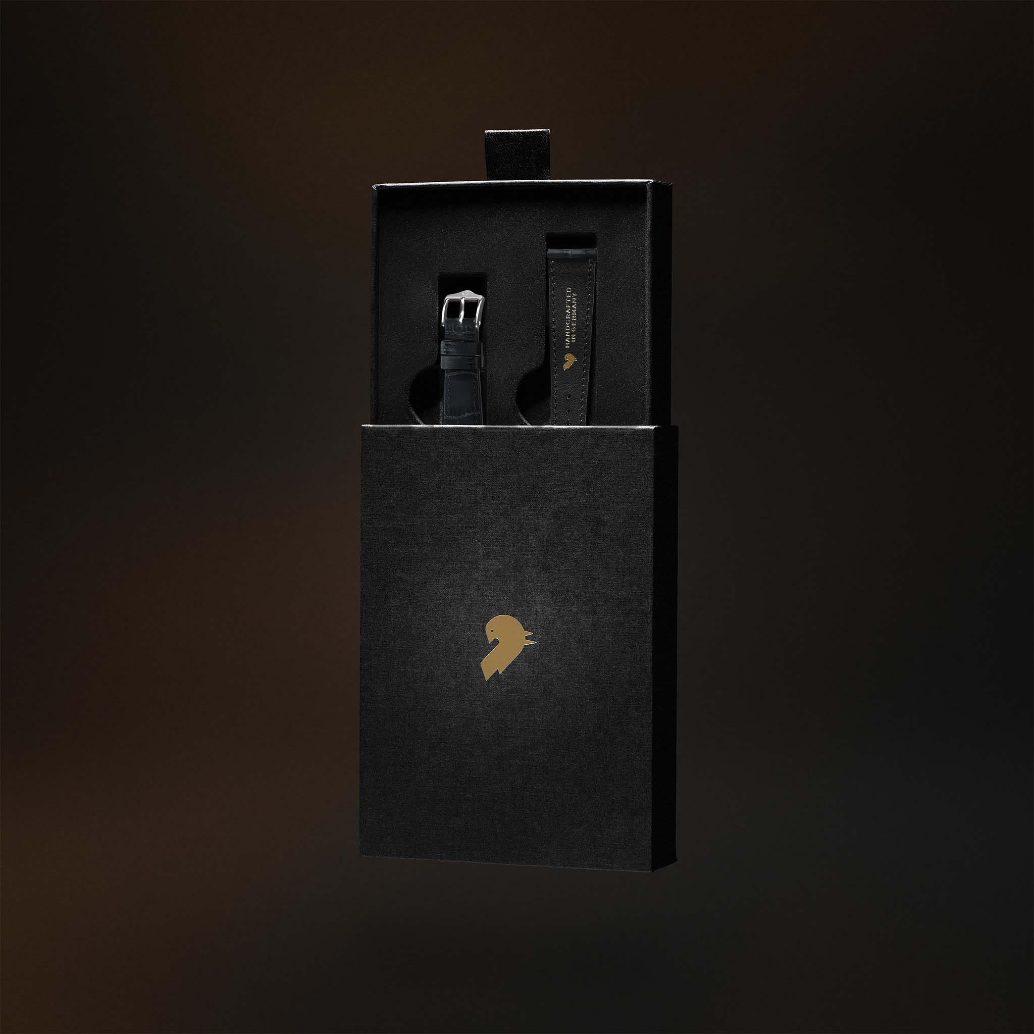 KARDINAL Alligator Embossed Leather Watch Strap - Image 82