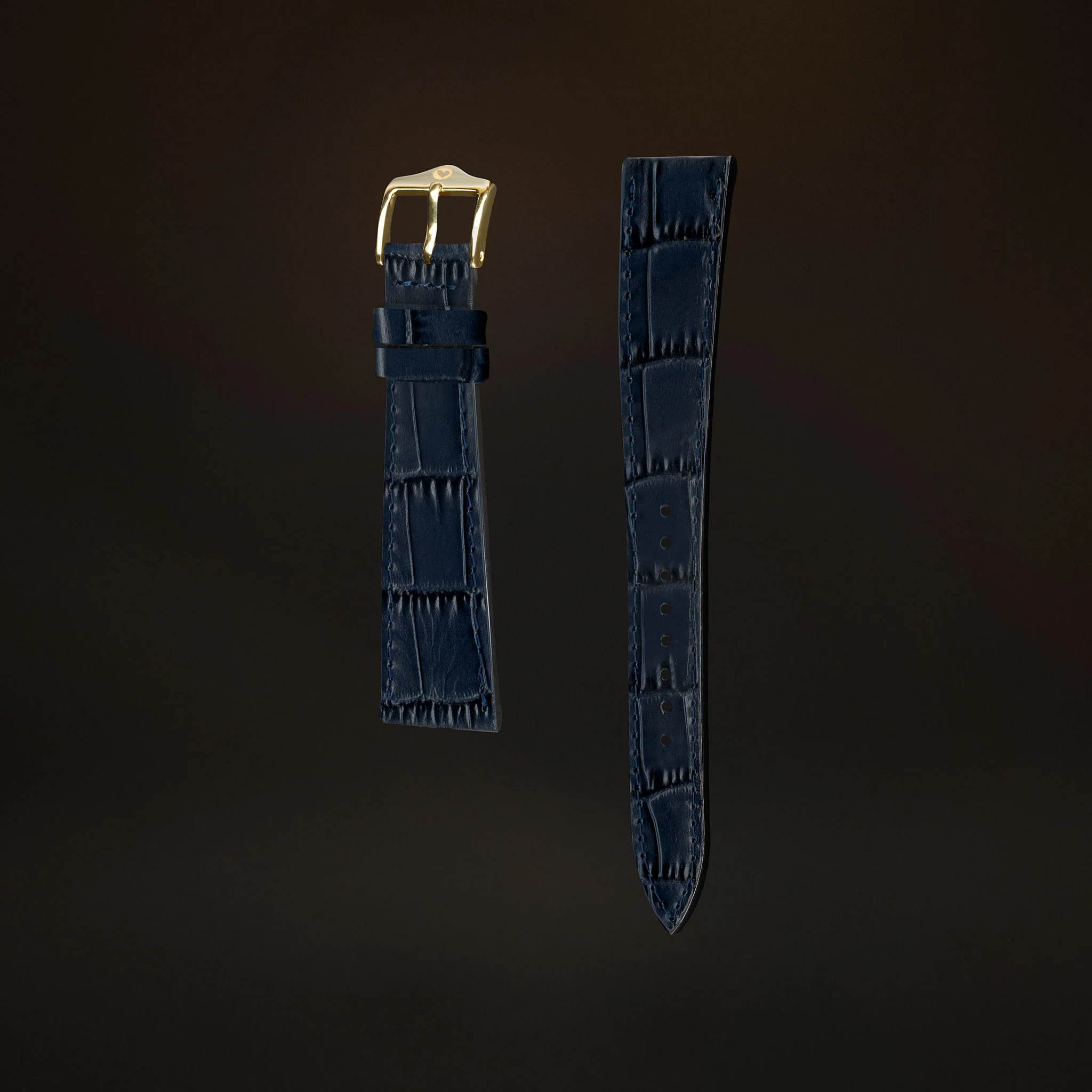 KARDINAL Alligator Embossed Leather Watch Strap - Image 91