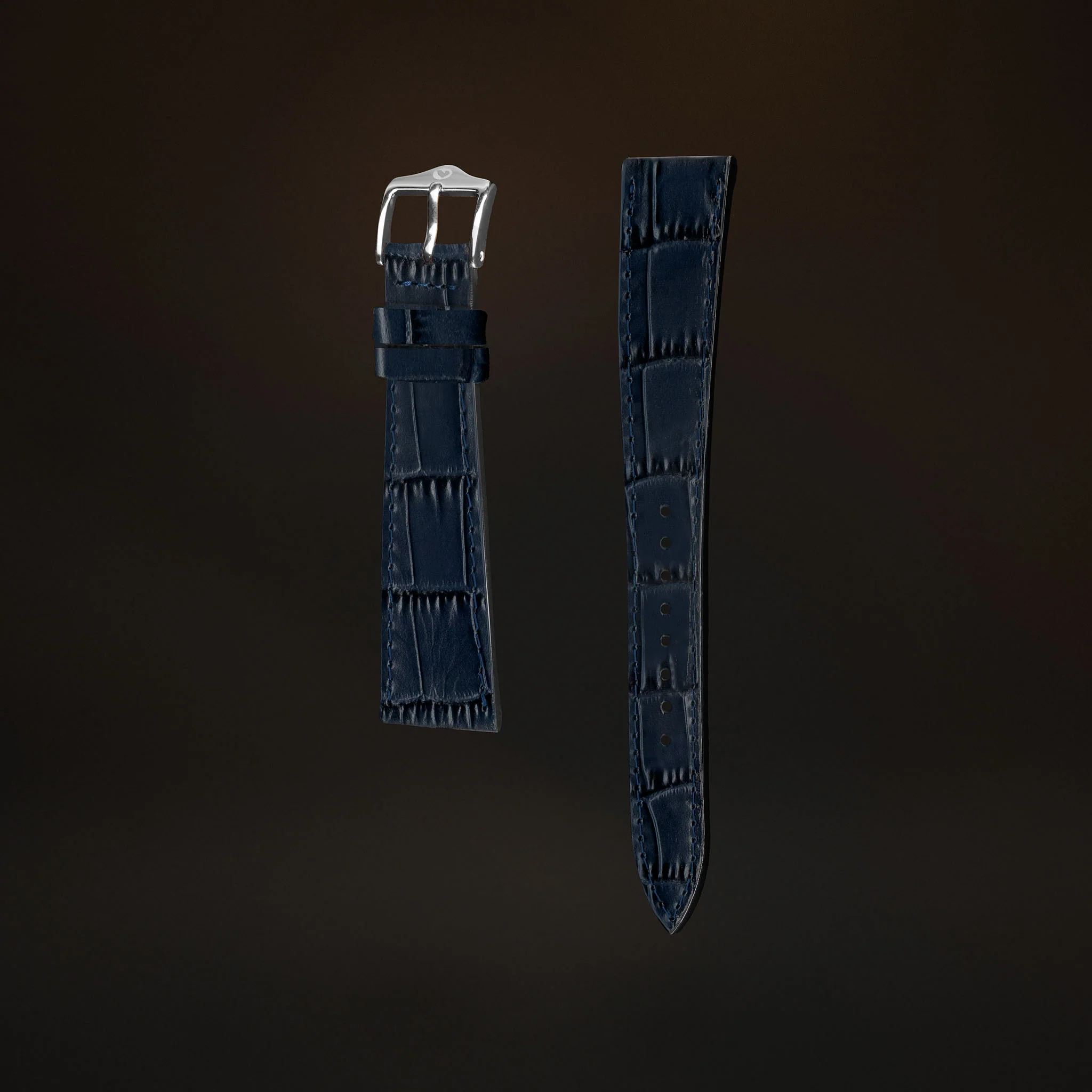 KARDINAL Alligator Embossed Leather Watch Strap - Image 93