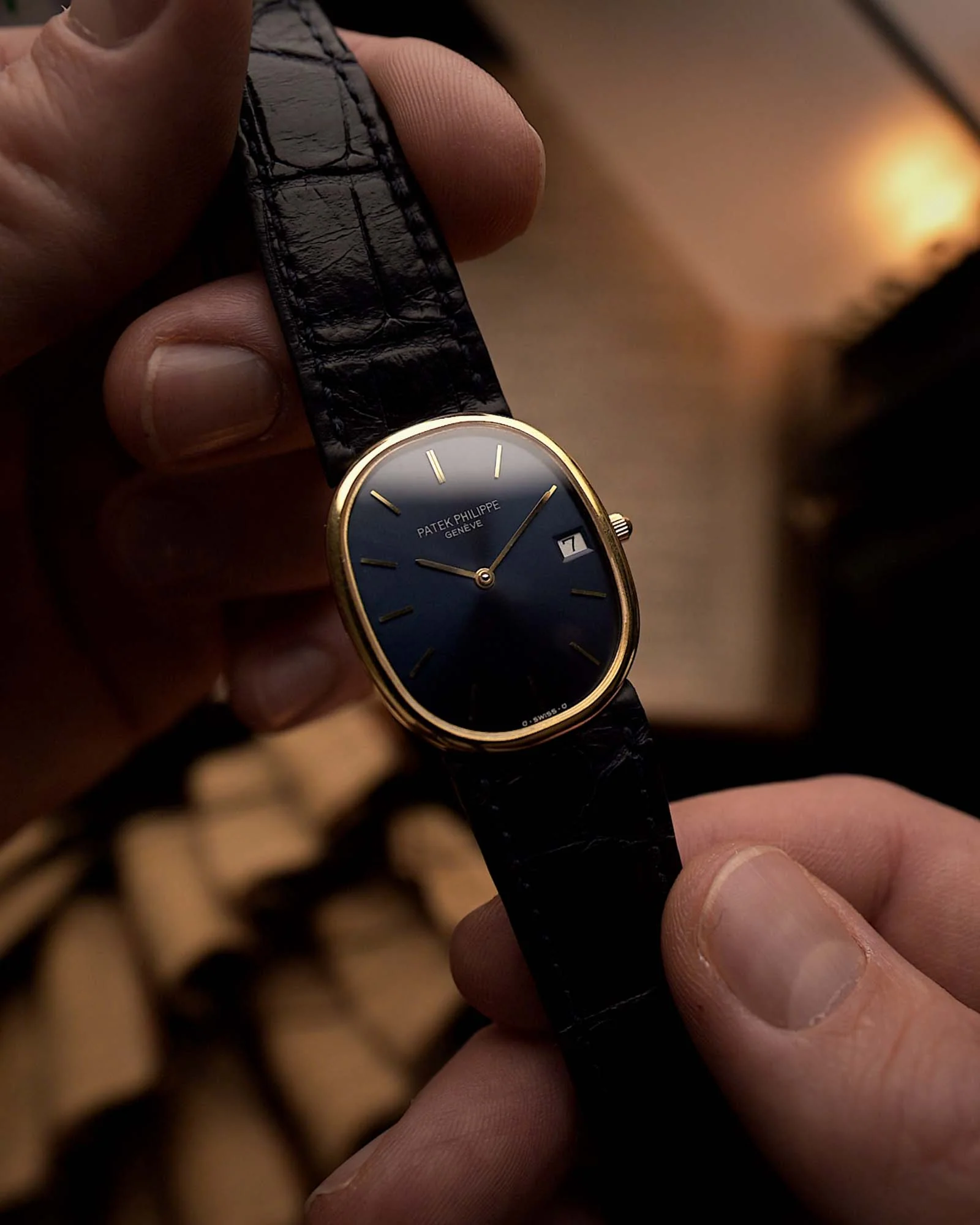 Patek Philippe 3788J Ellipse Blue 1980s - Image 4