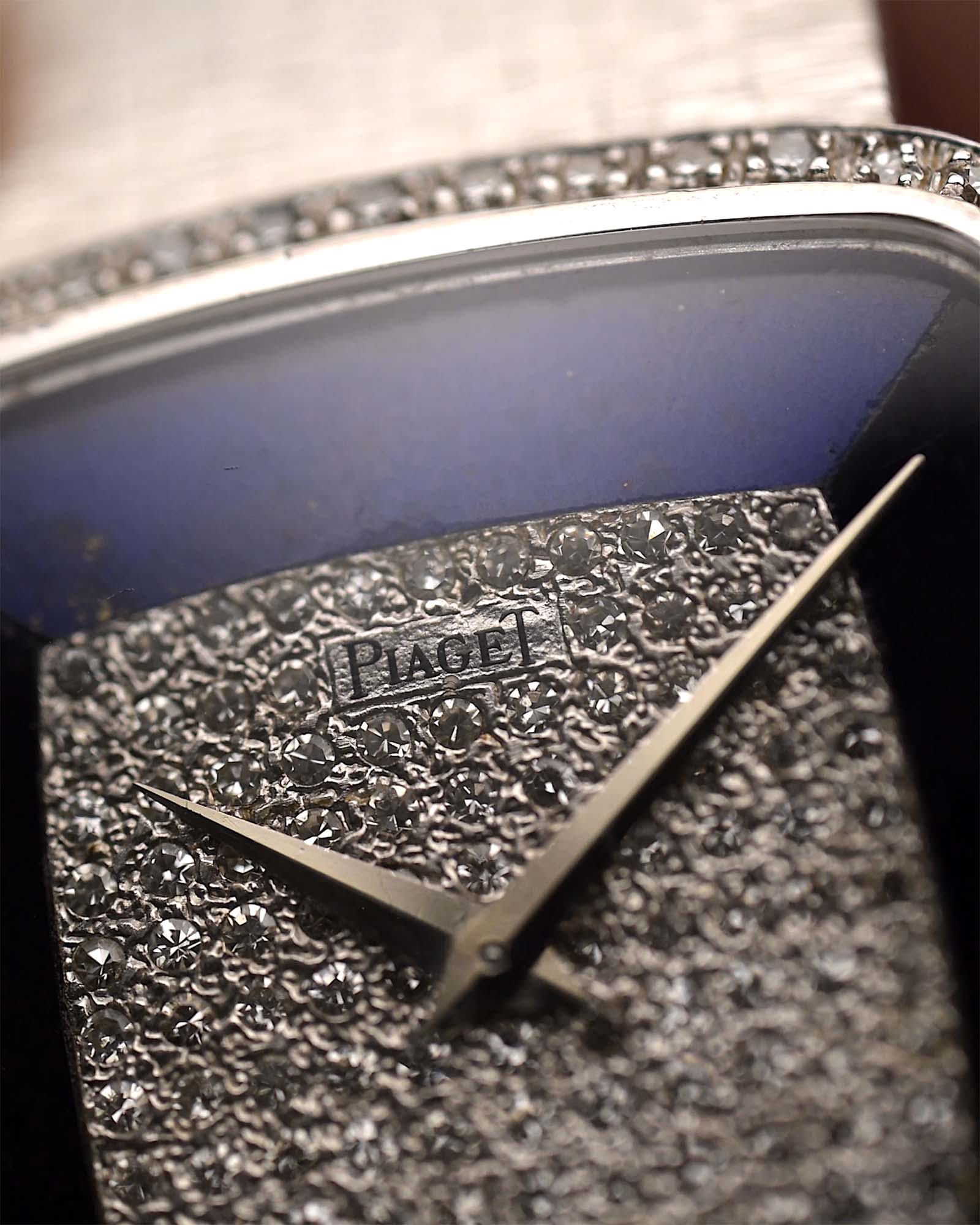 Piaget Square 9775 Lapis Onyx Diamond 1970s - Image 3