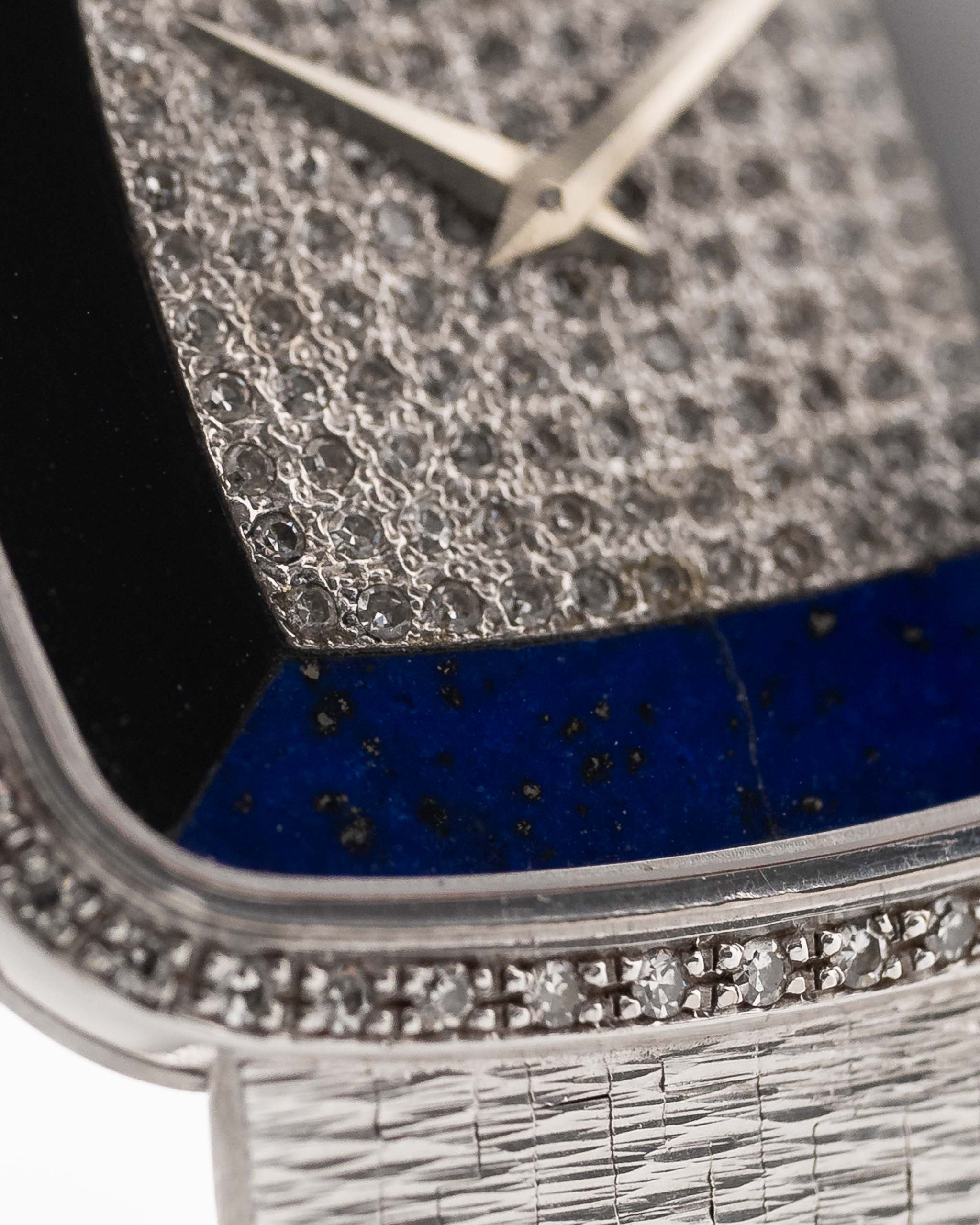 Piaget Square 9775 Lapis Onyx Diamond 1970s - Image 9