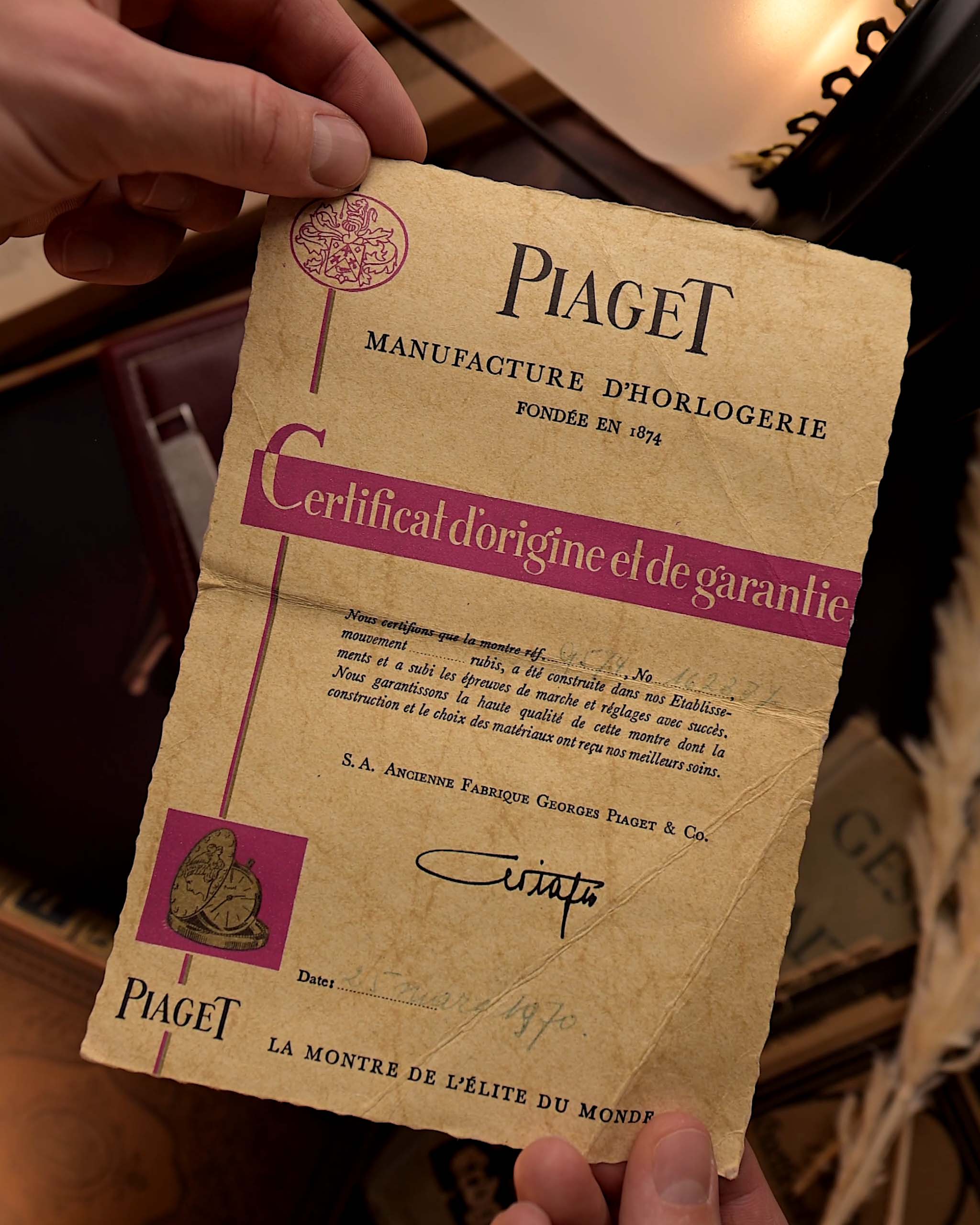 Piaget TV 9574 Bark White Gold 1970 - Image 14