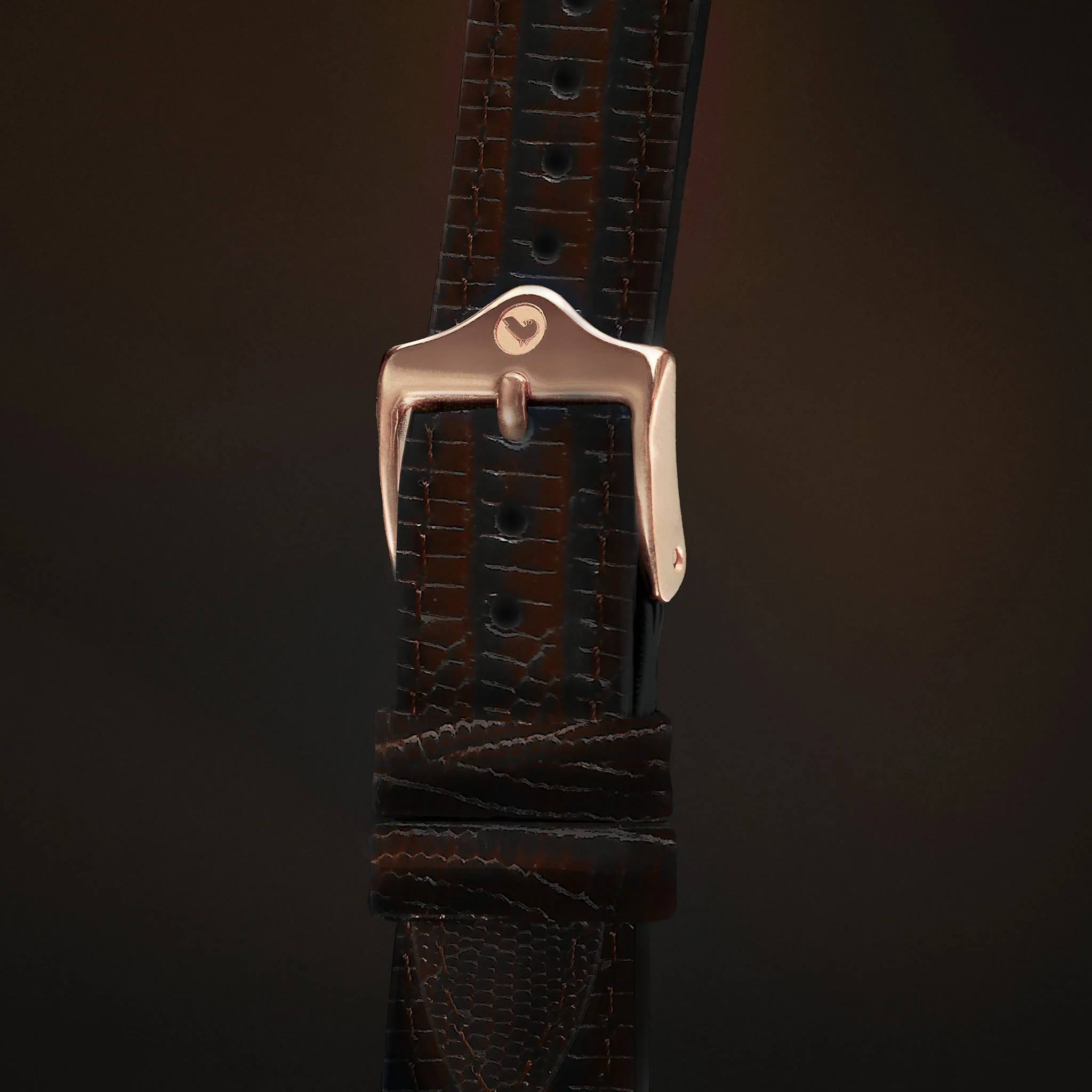 KARDINAL Lizard Embossed Leather Watch Strap - Image 21
