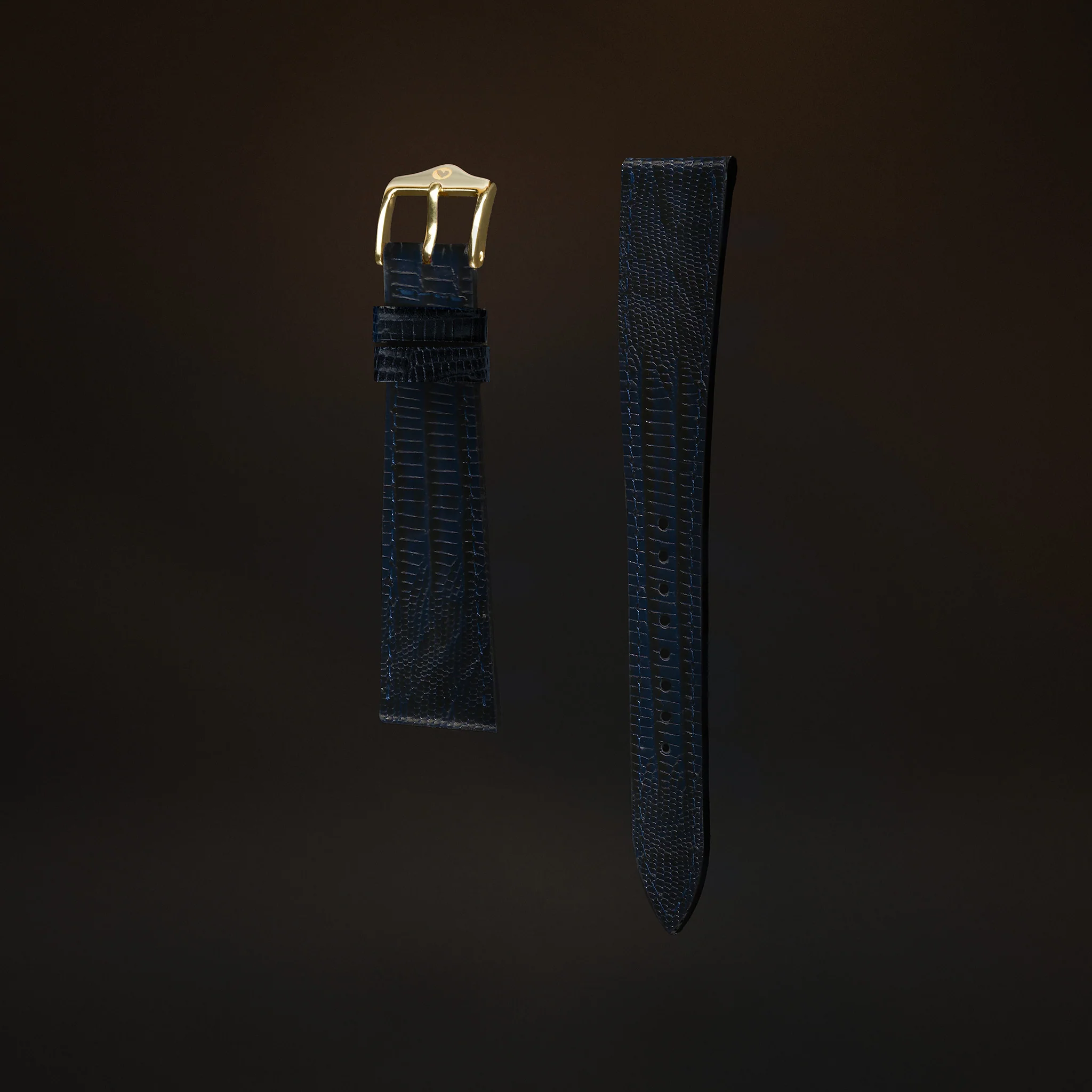 KARDINAL Lizard Embossed Leather Watch Strap - Image 27