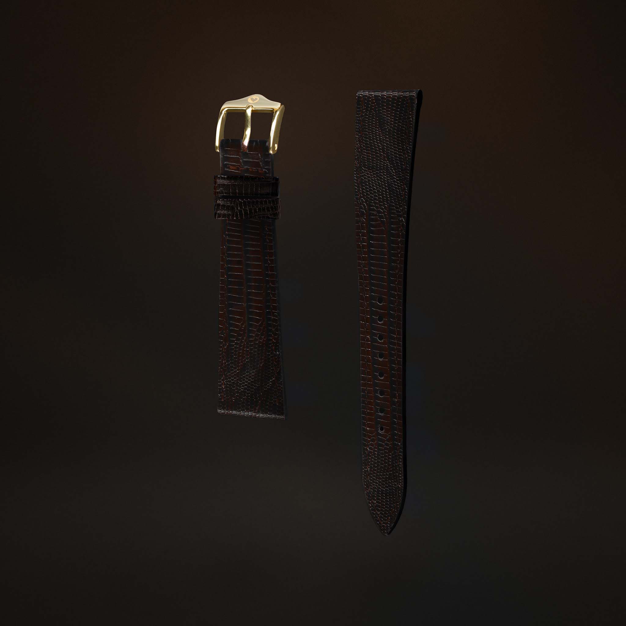 KARDINAL Lizard Embossed Leather Watch Strap - Image 38