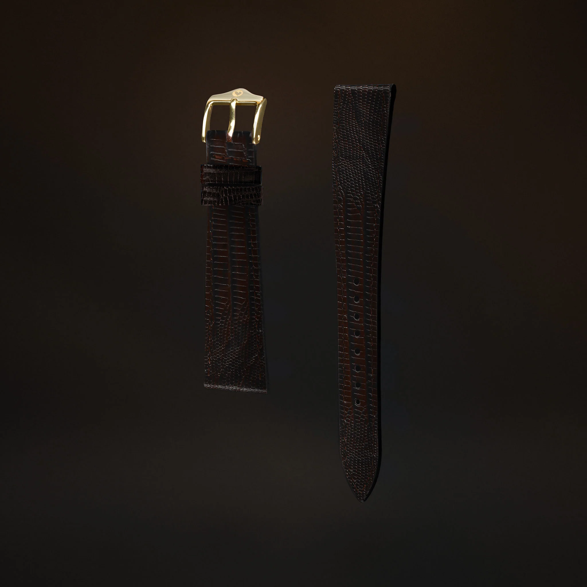 KARDINAL Lizard Embossed Leather Watch Strap - Image 42