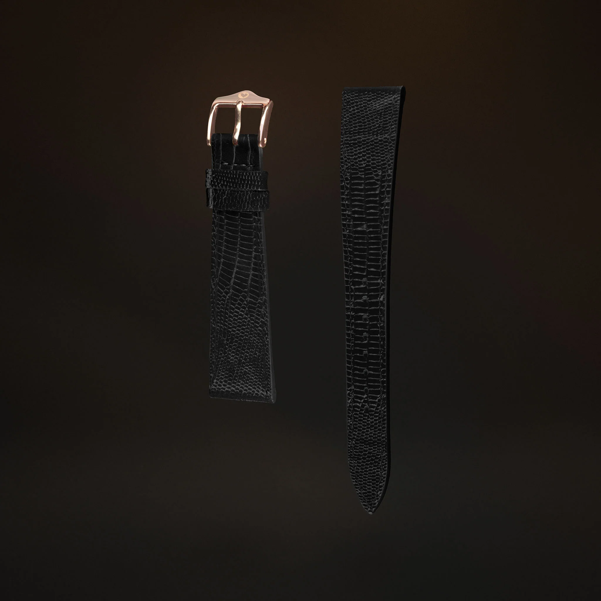 KARDINAL Lizard Embossed Leather Watch Strap - Image 9